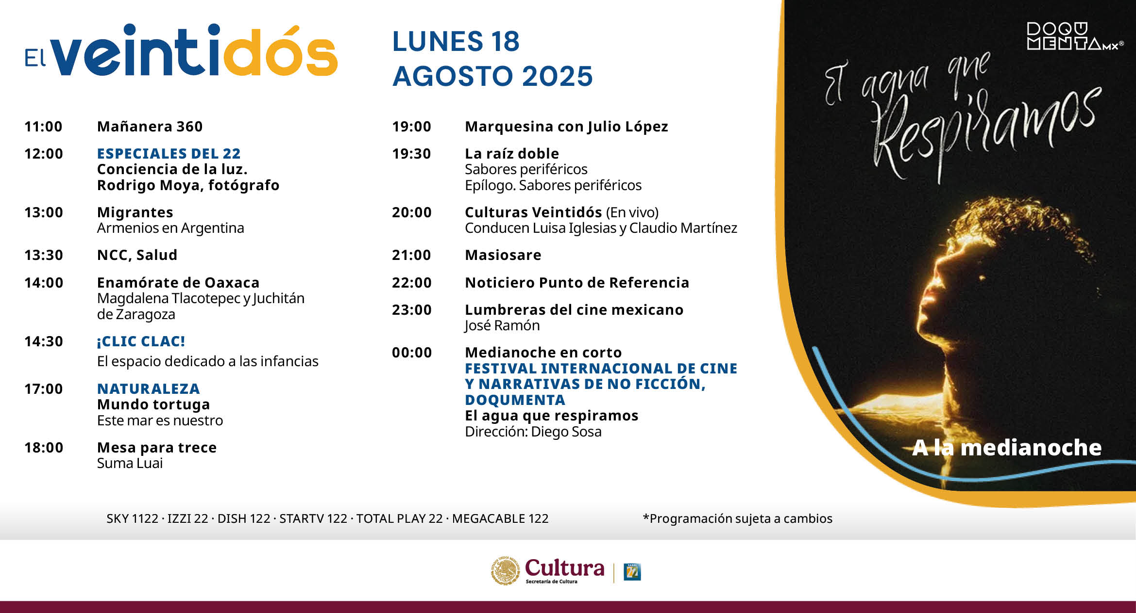 Programación Lunes