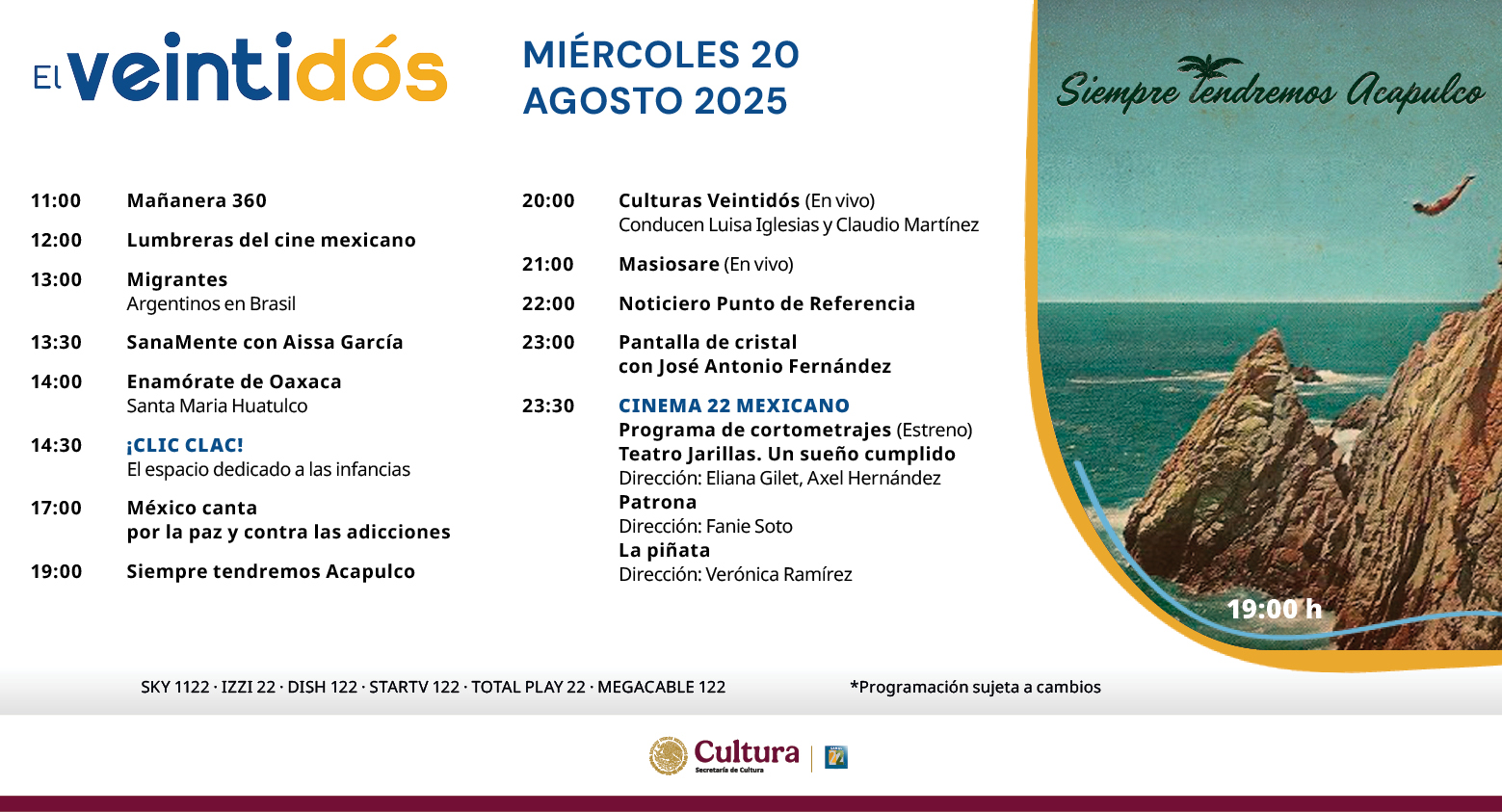 Programación Miércoles