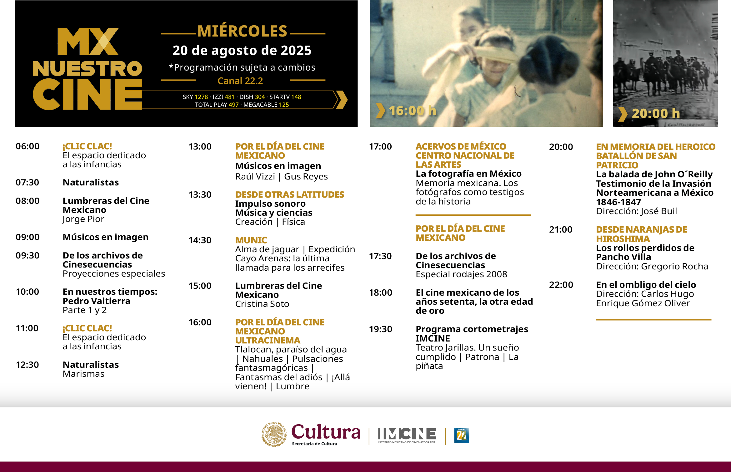 Programación Miércoles