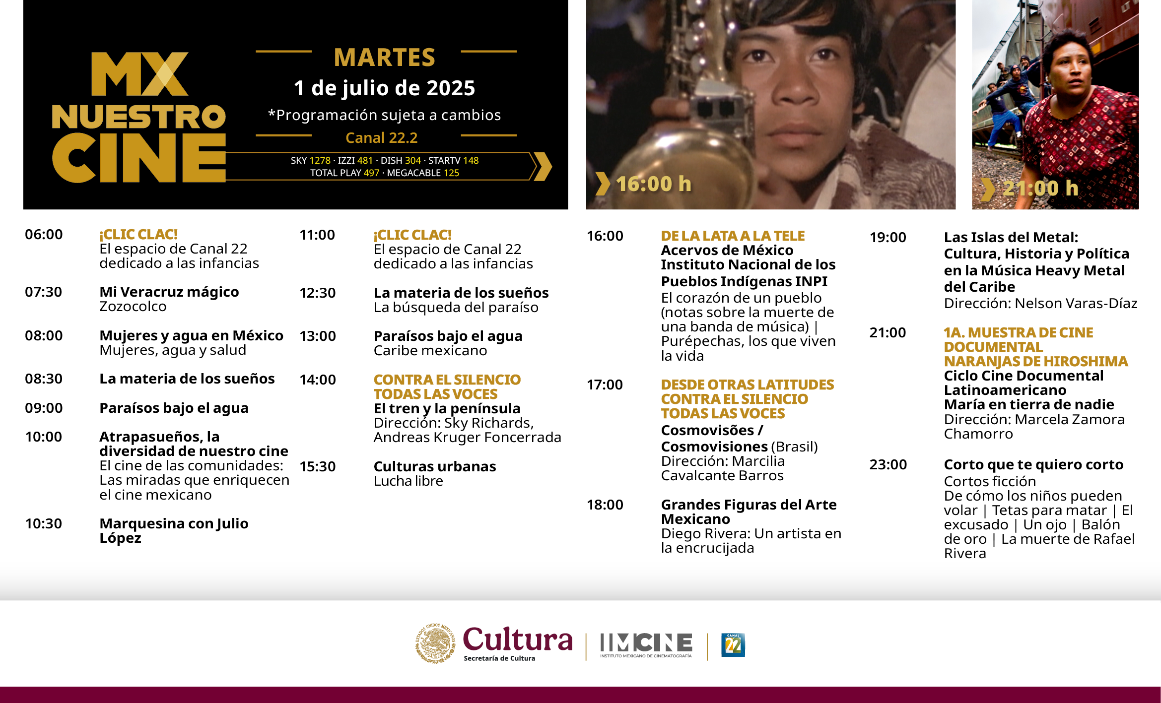 Programación Martes