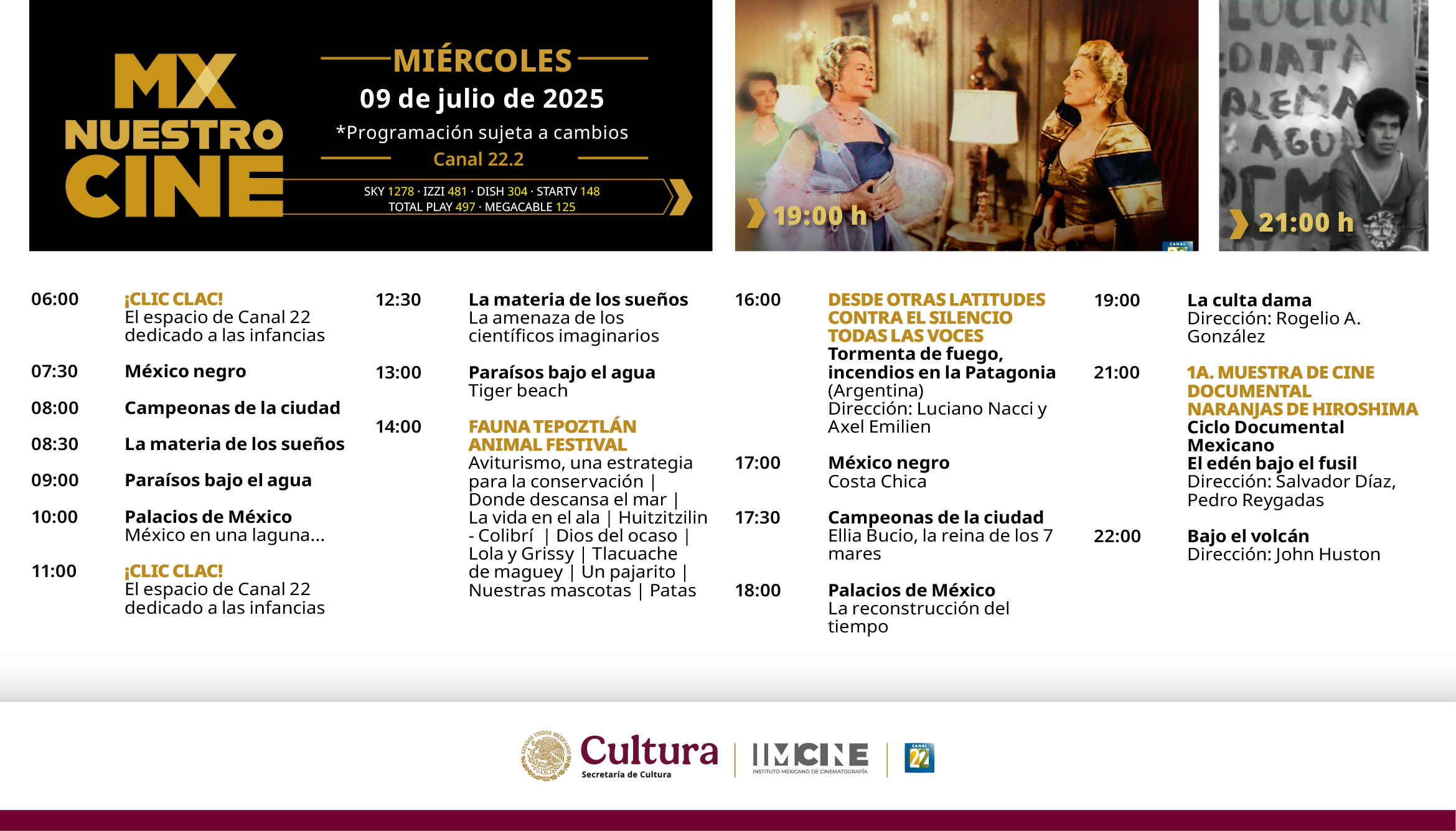 Programación Miércoles
