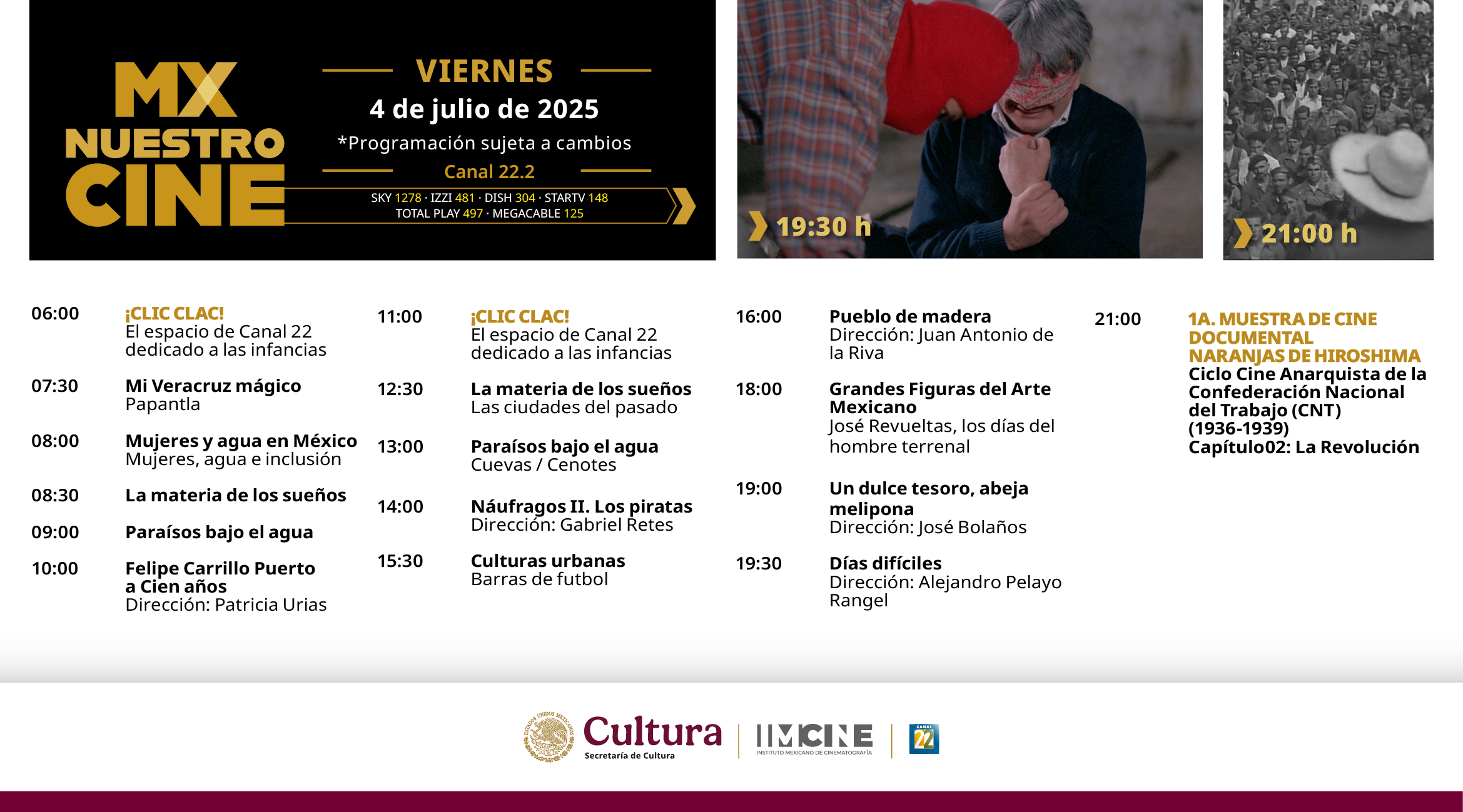 Programación Viernes