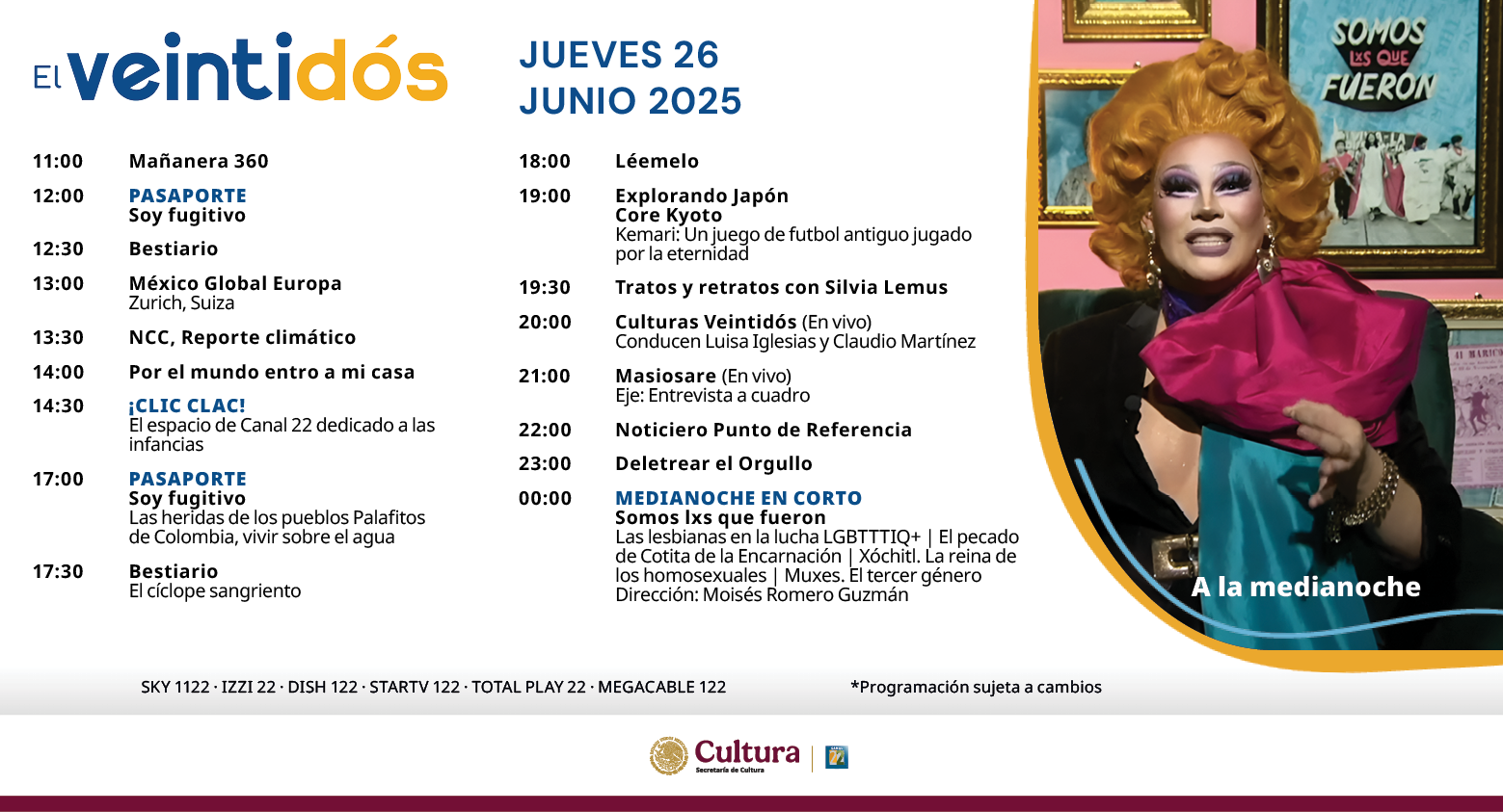 Programación Jueves