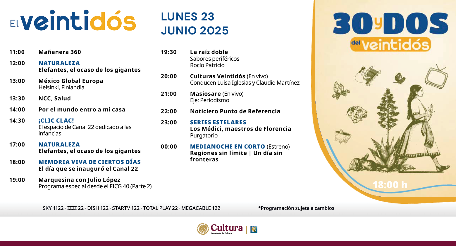 Programación Lunes
