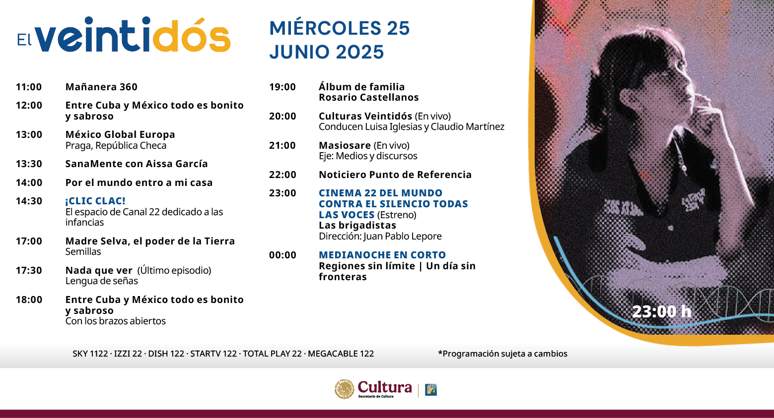 Programación Miércoles