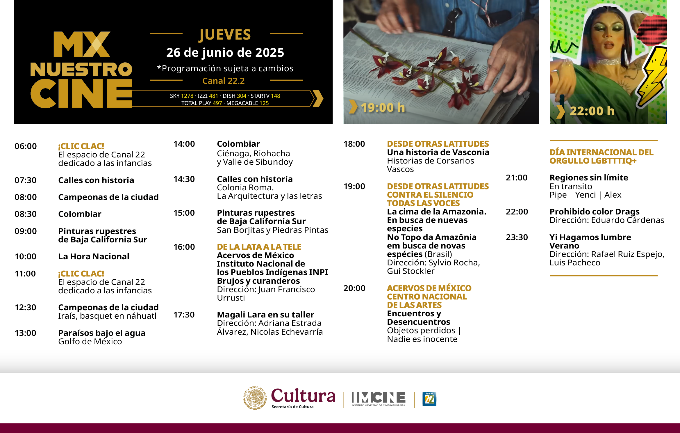 Programación Jueves