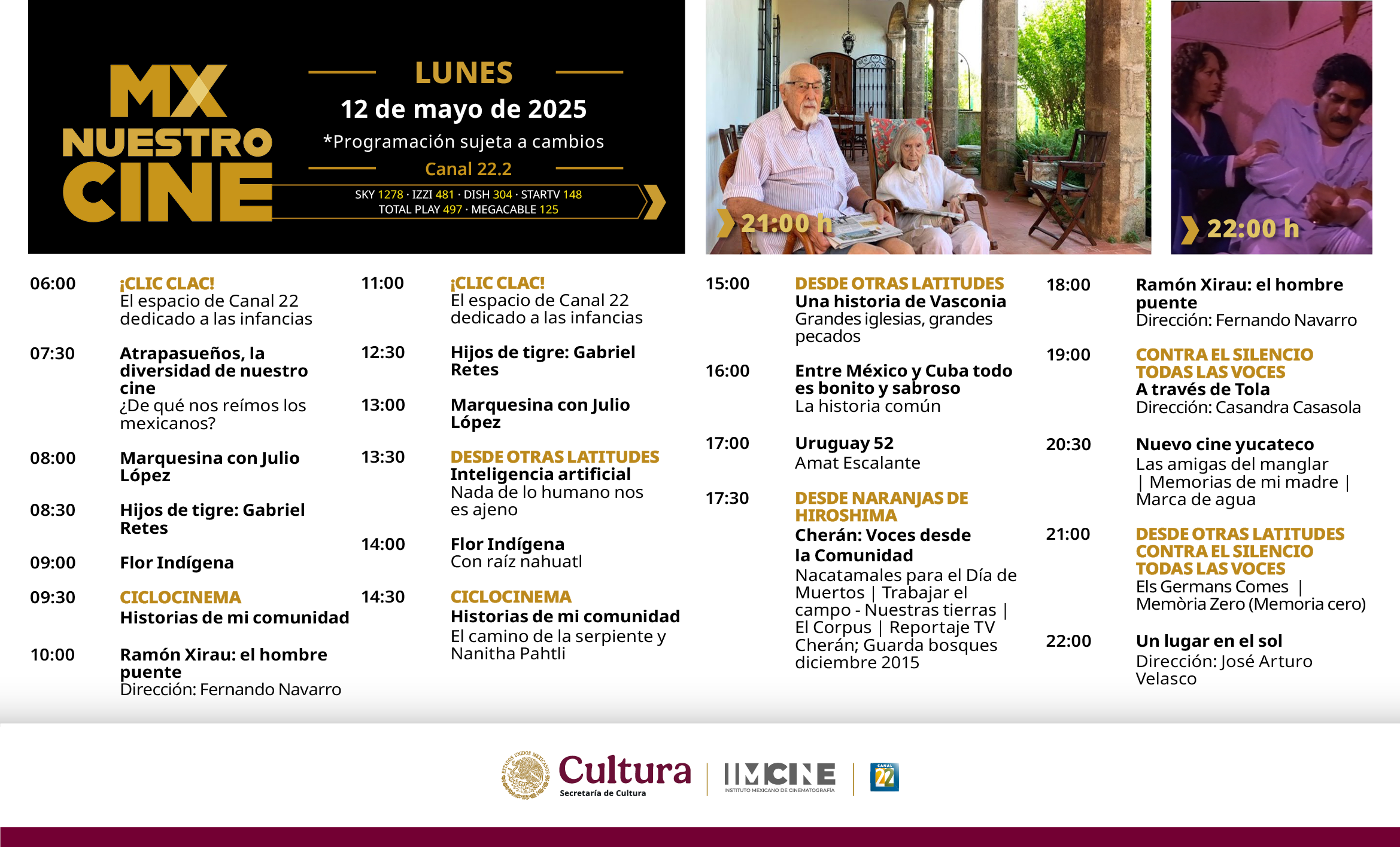 Programación Lunes