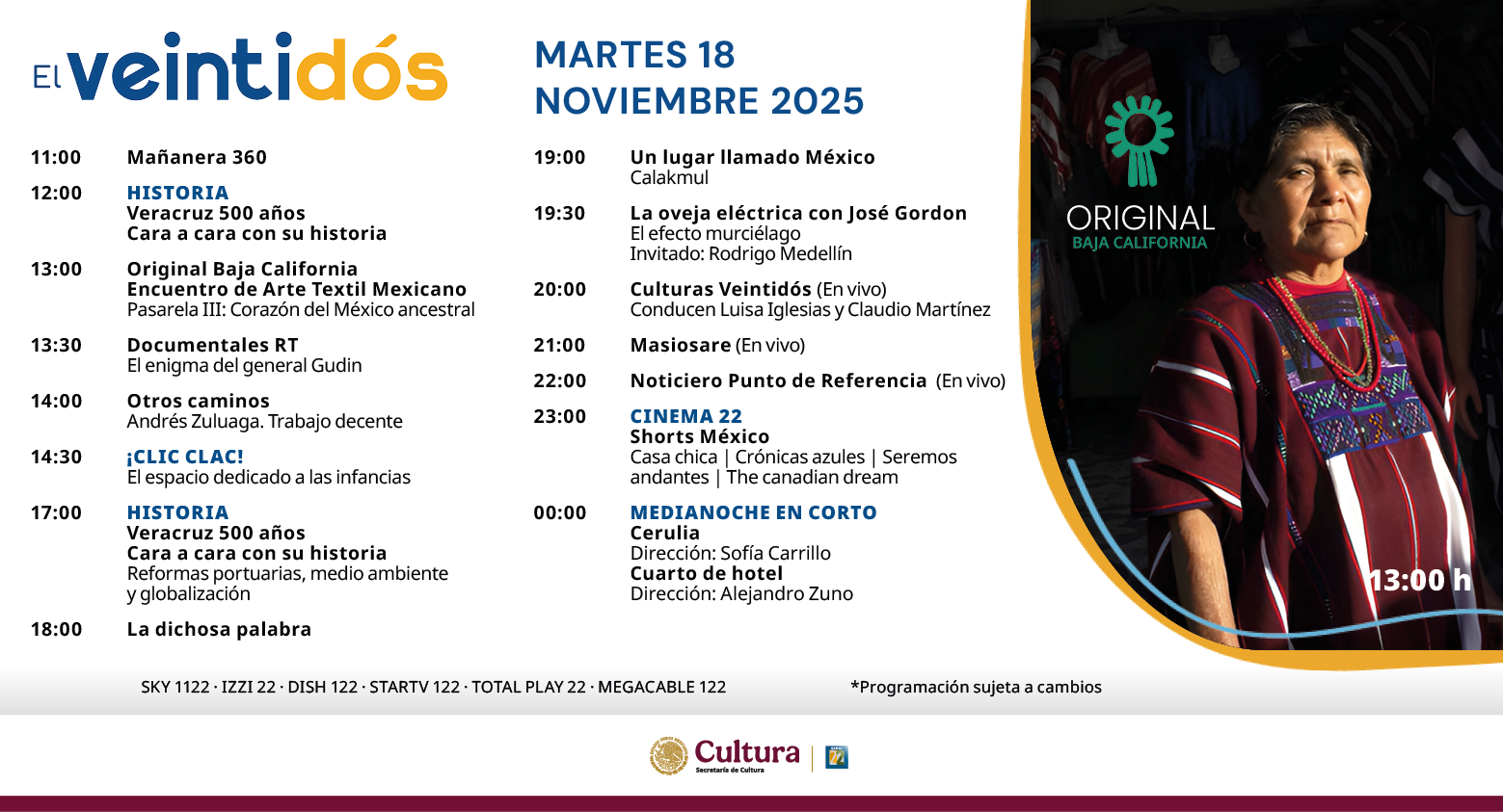 Programación Martes