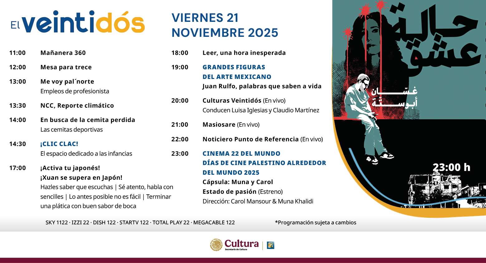 Programación Viernes