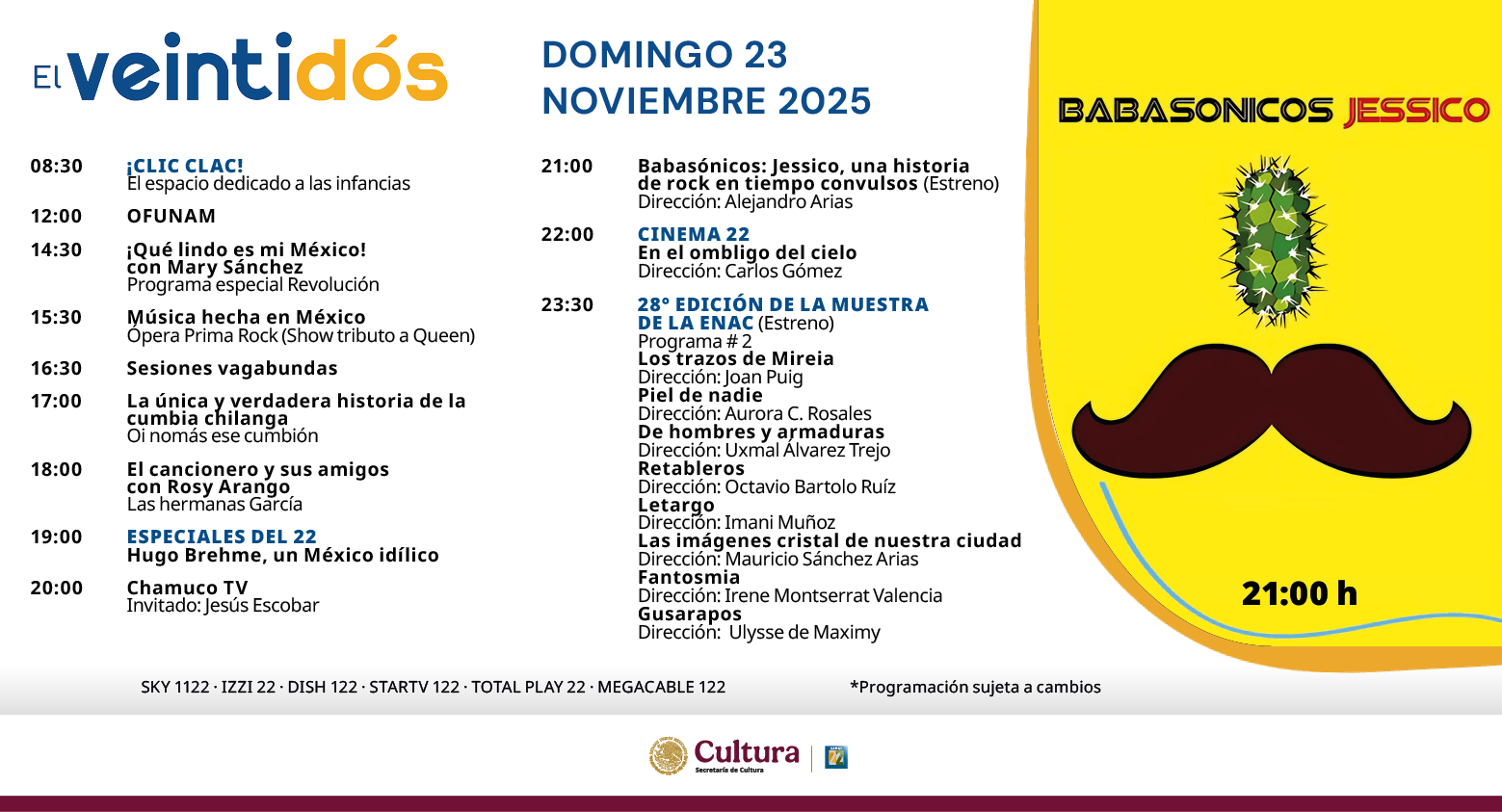 Programación Domingo