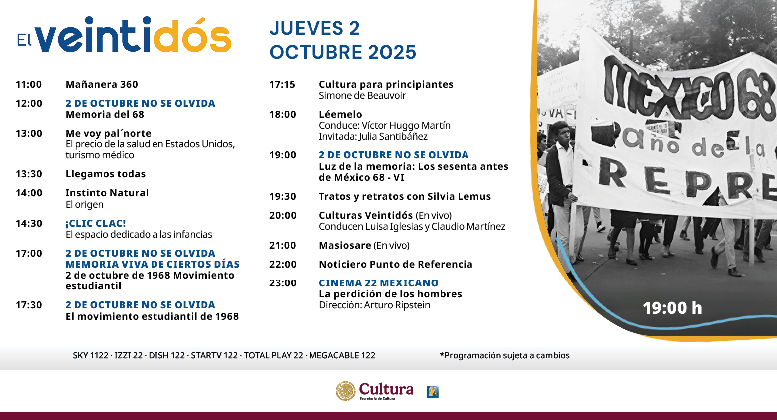 Programación Jueves