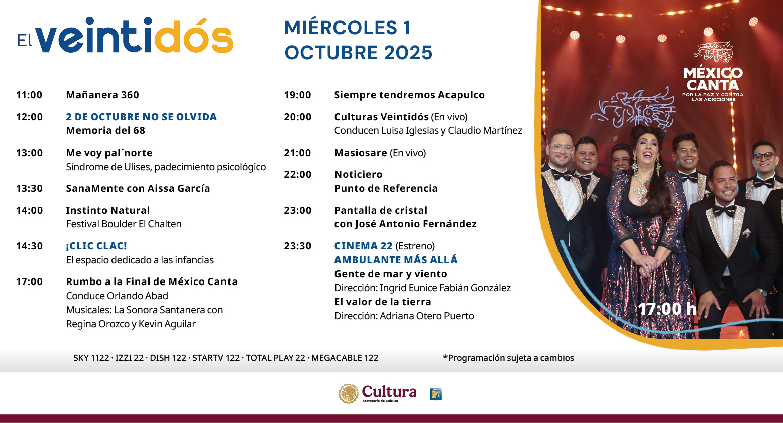 Programación Miércoles