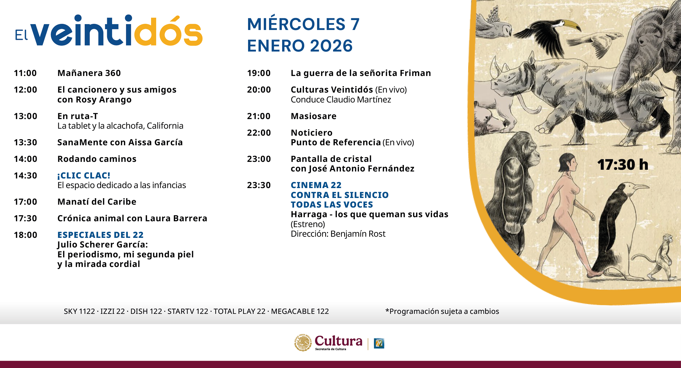 Programación Miércoles