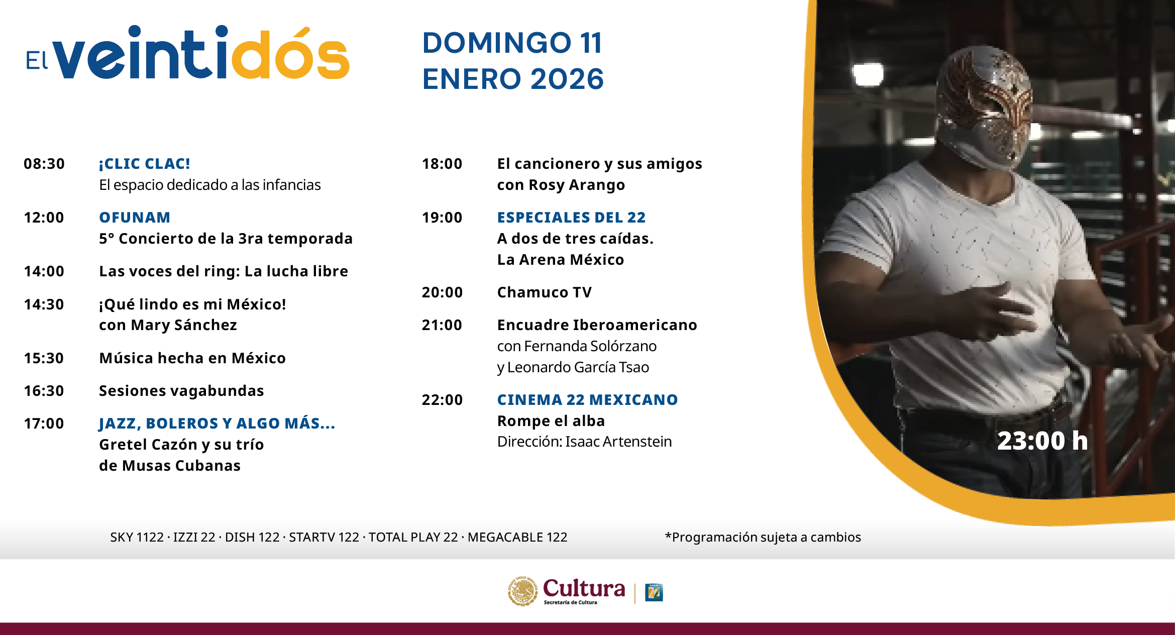 Programación Domingo