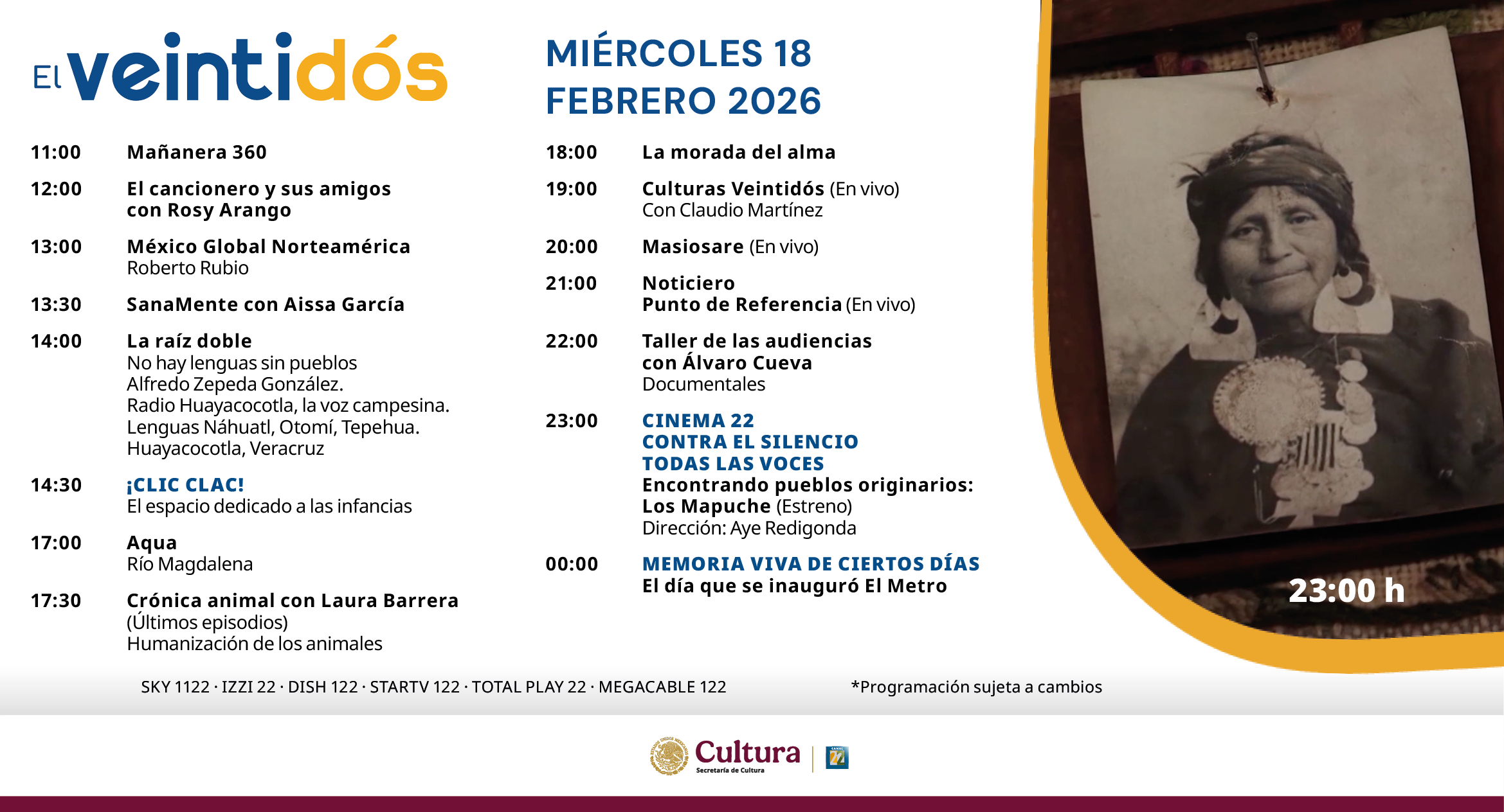 Programación Miércoles