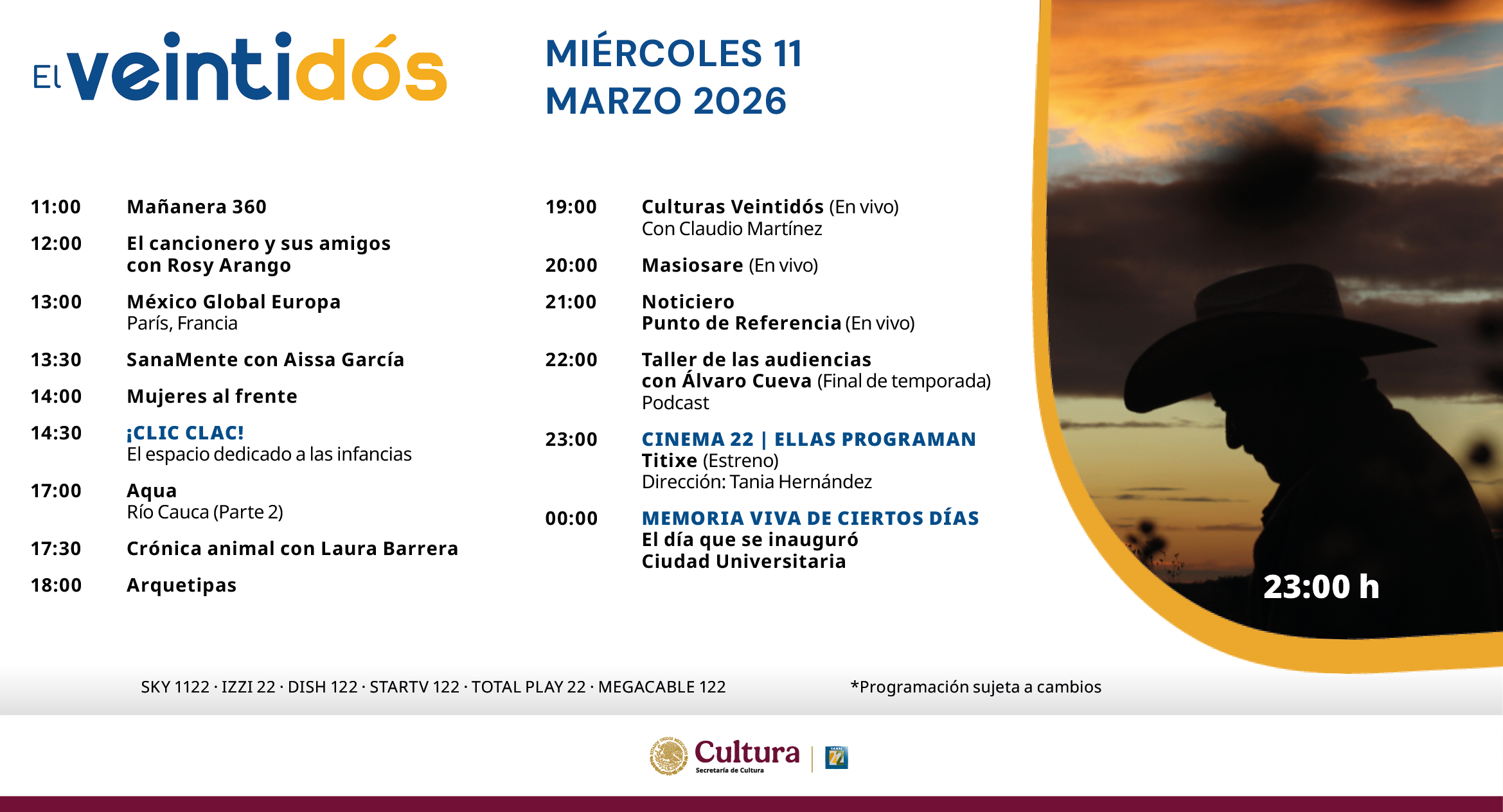 Programación Miércoles