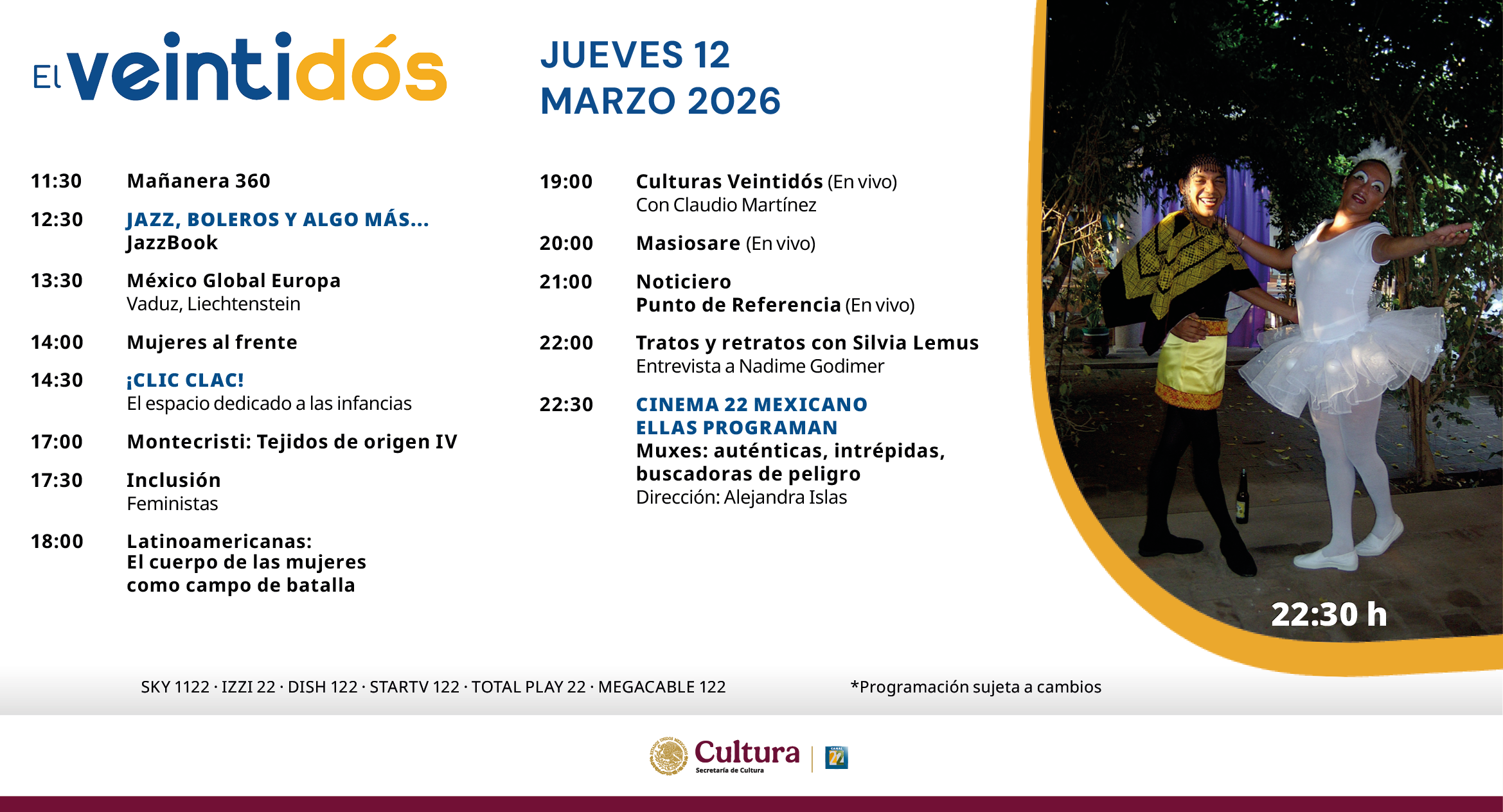 Programación Jueves