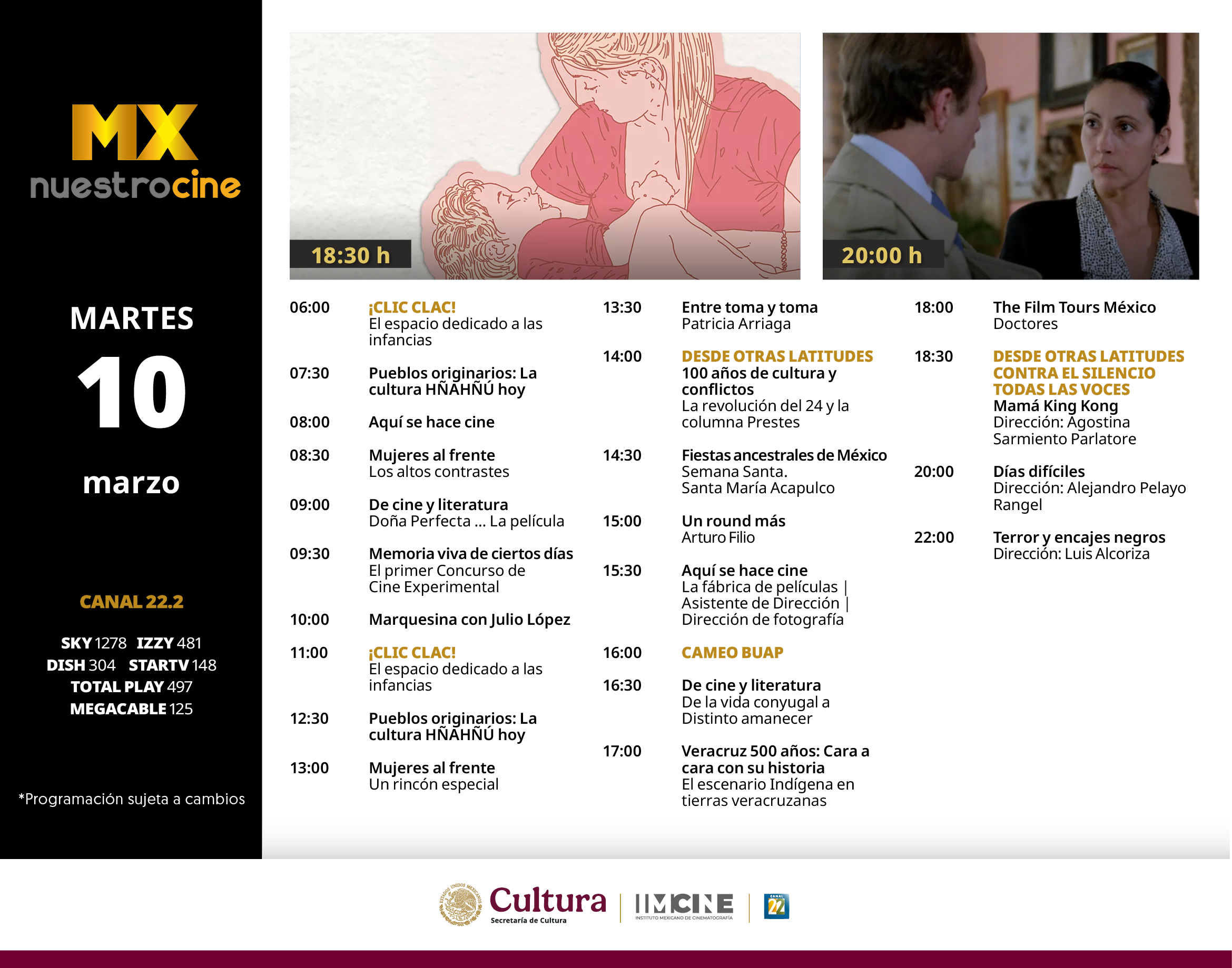 Programación Martes