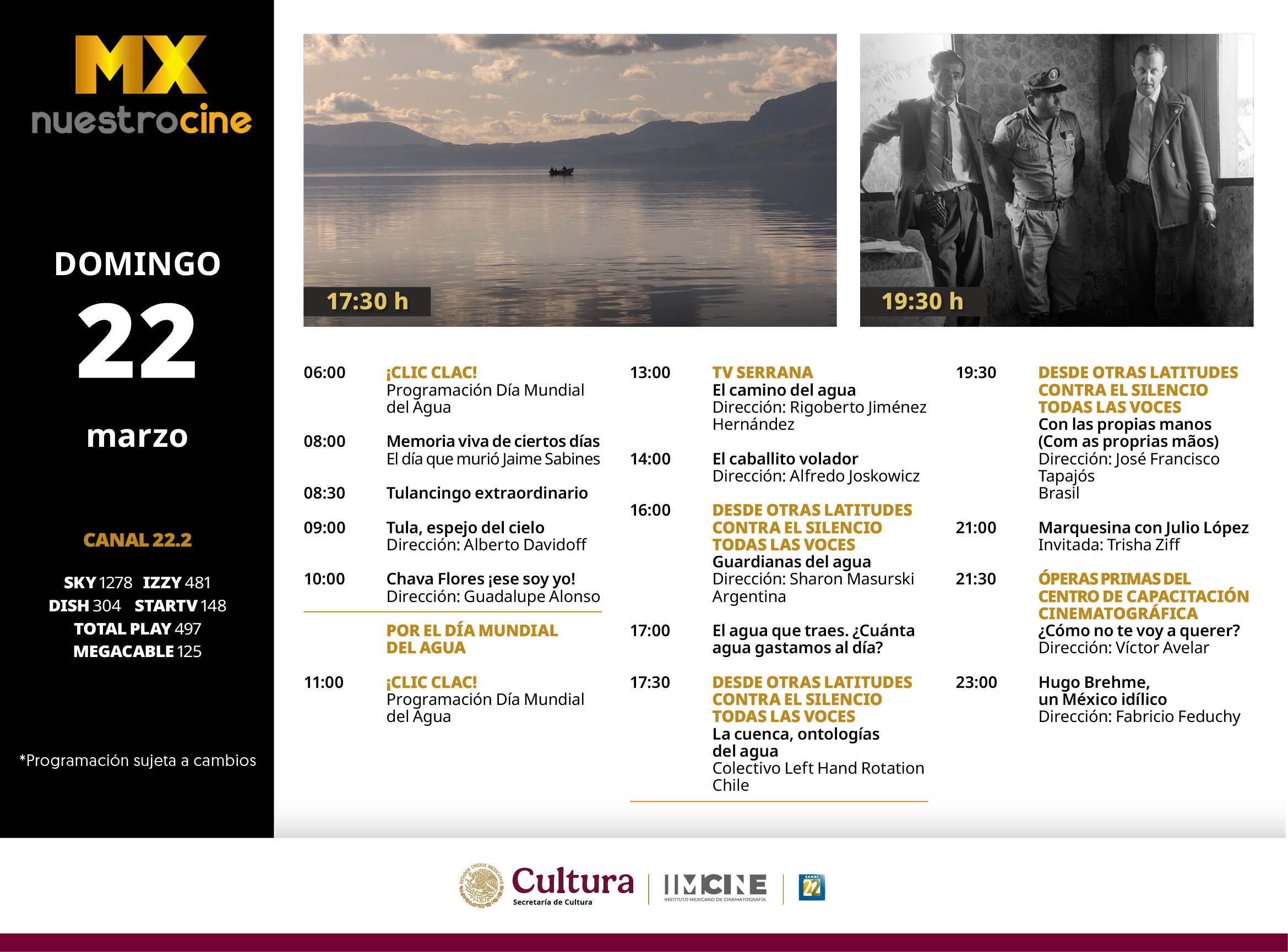 Programación Domingo