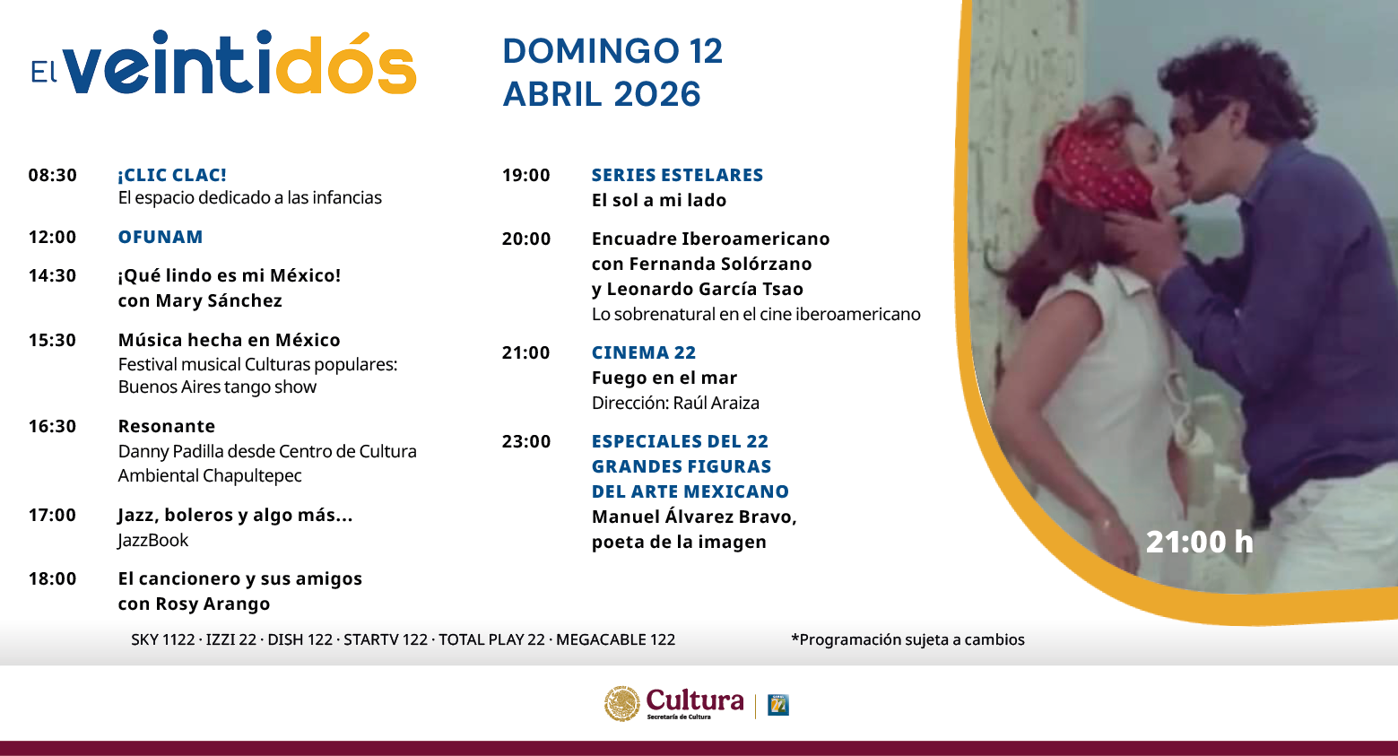 Programación Domingo