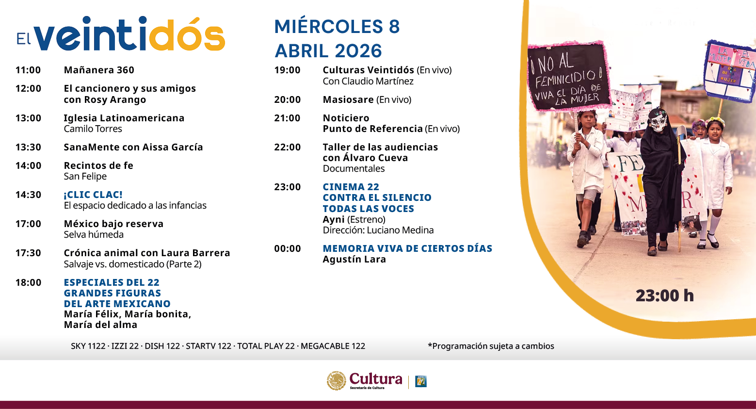 Programación Miércoles