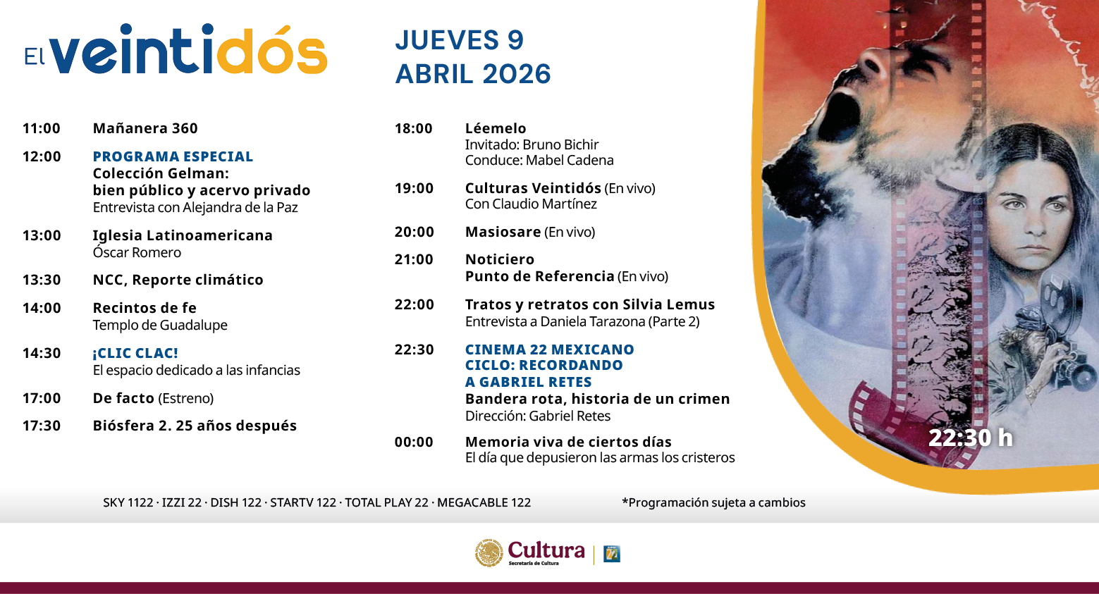 Programación Jueves