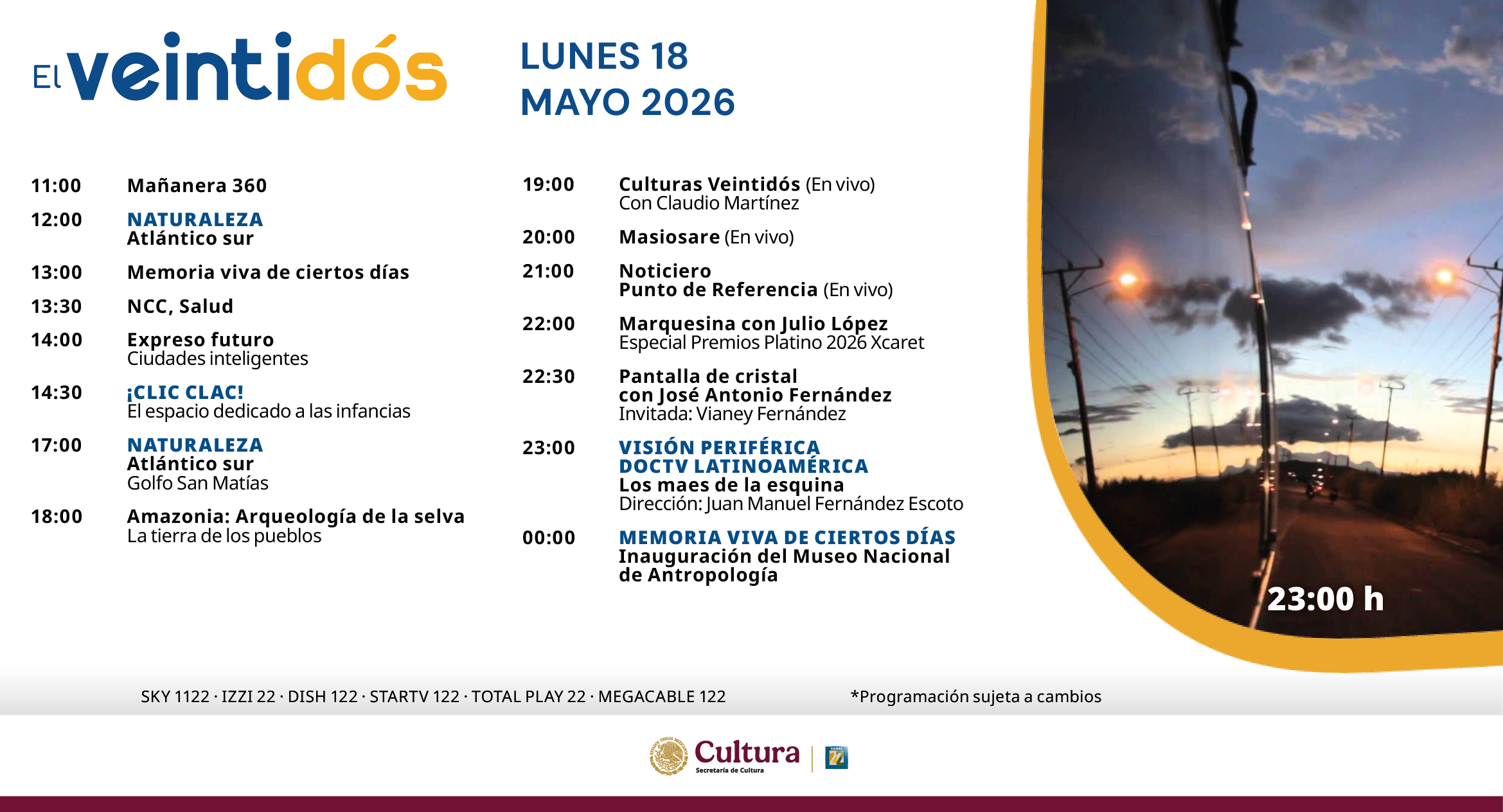 Programación Lunes