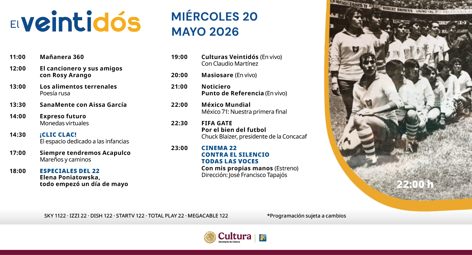 Programación Miércoles