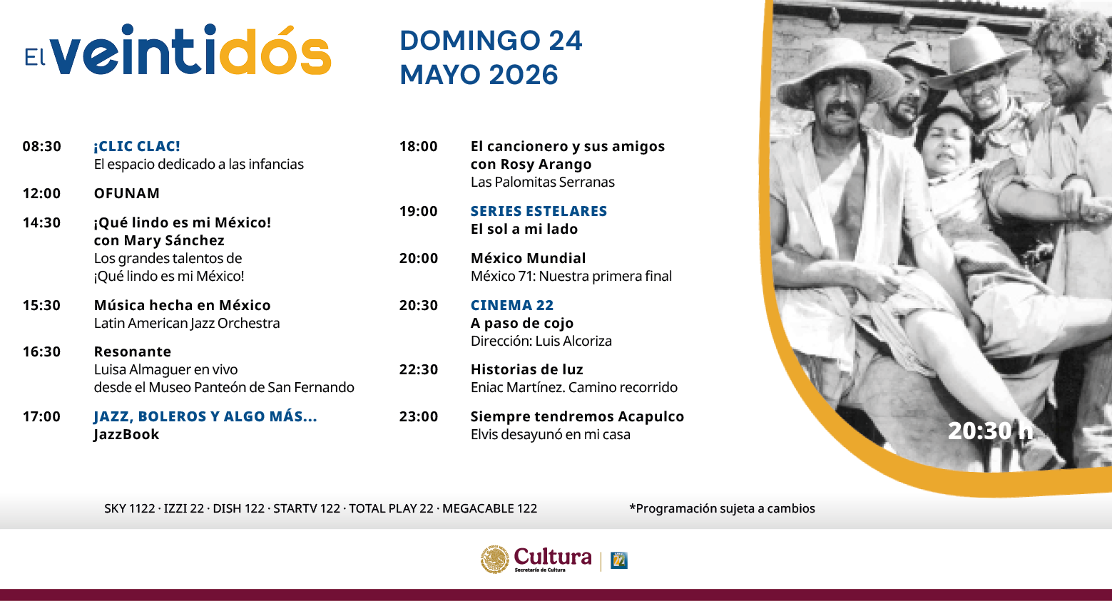 Programación Domingo