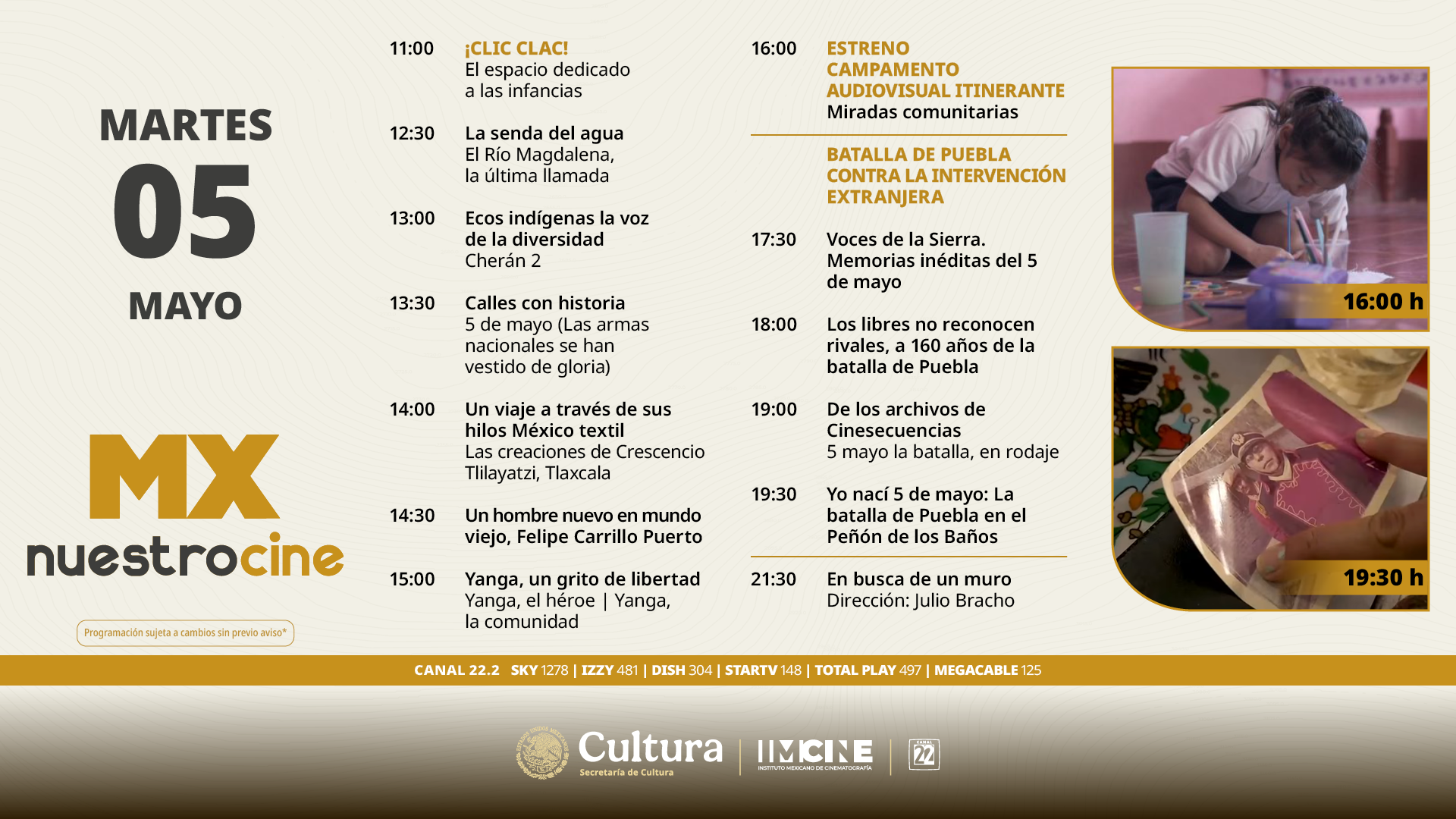 Programación Martes