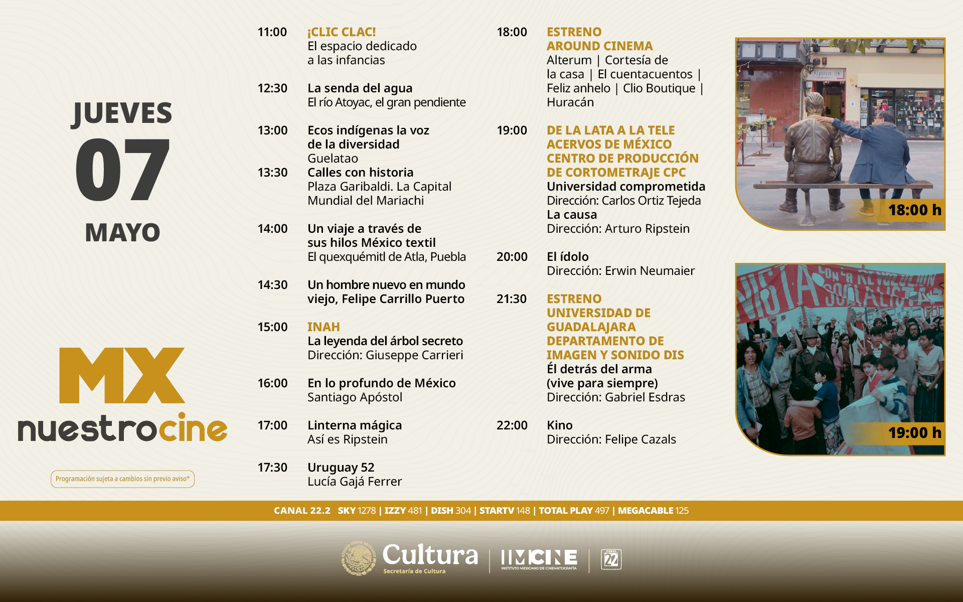 Programación Jueves