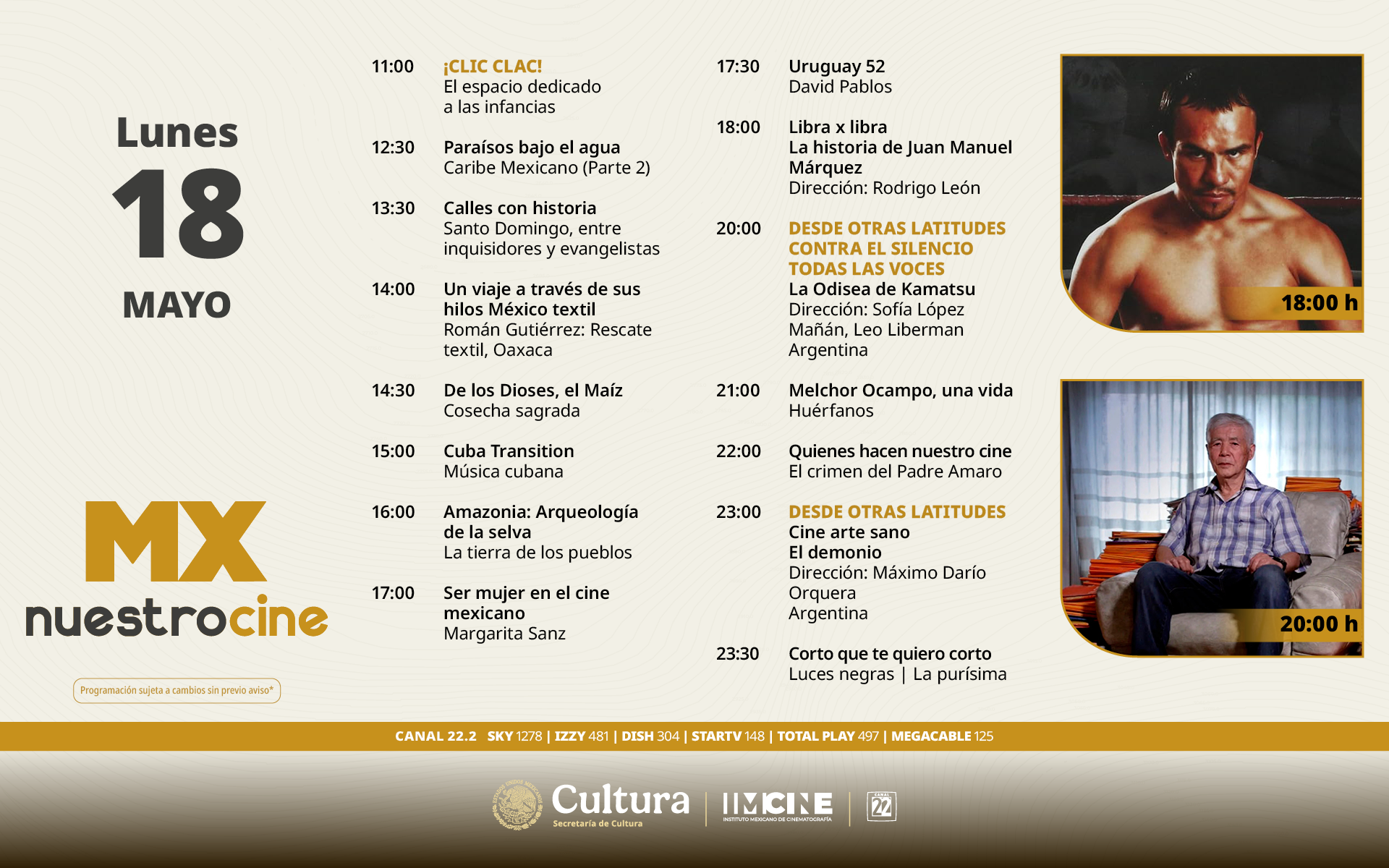 Programación Lunes