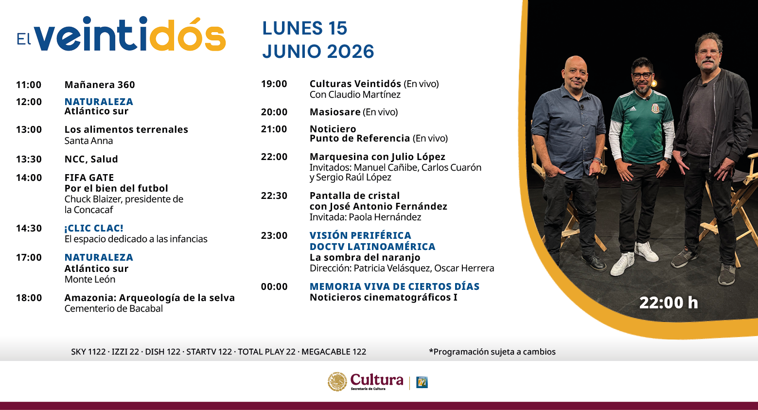 Programación Lunes