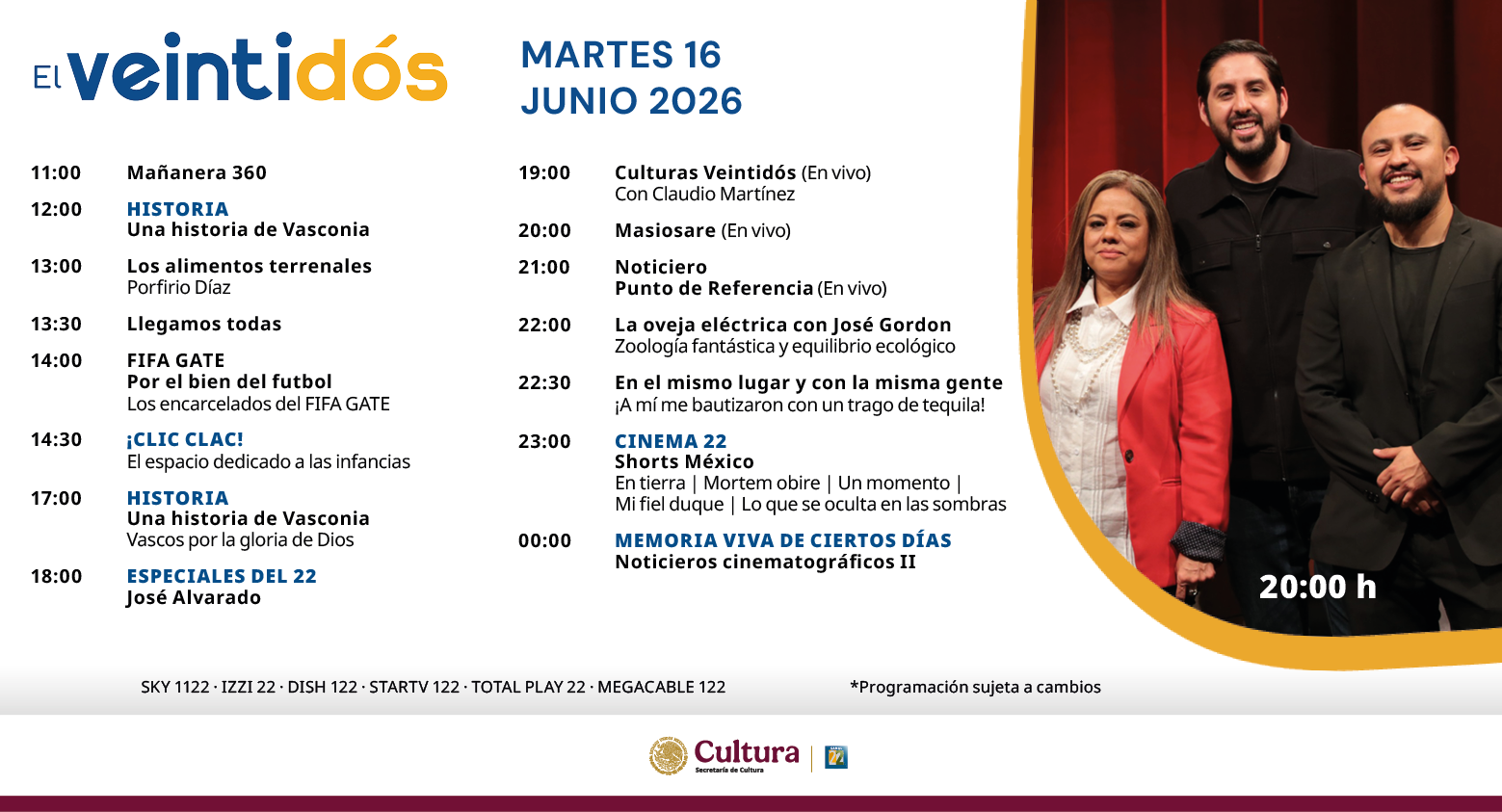 Programación Martes