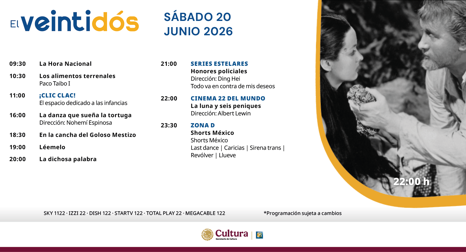 Programación Sábado