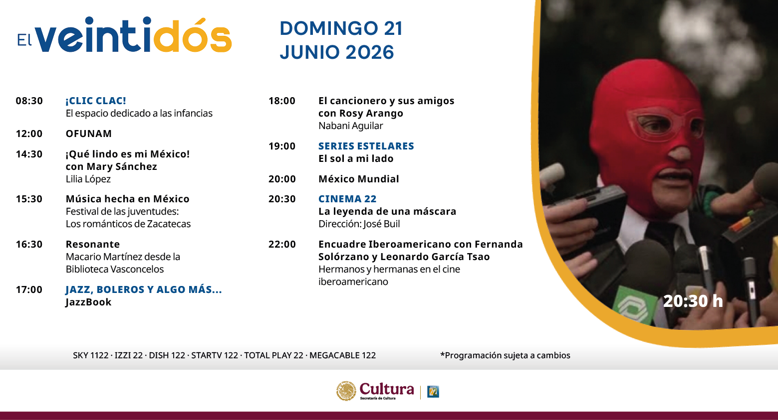 Programación Domingo