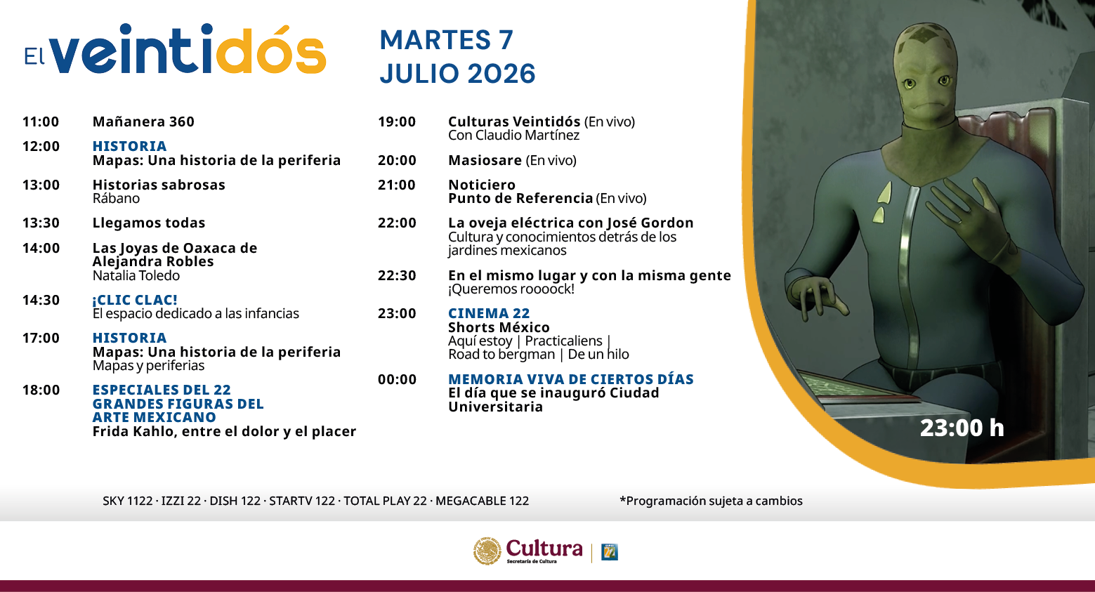 Programación Martes