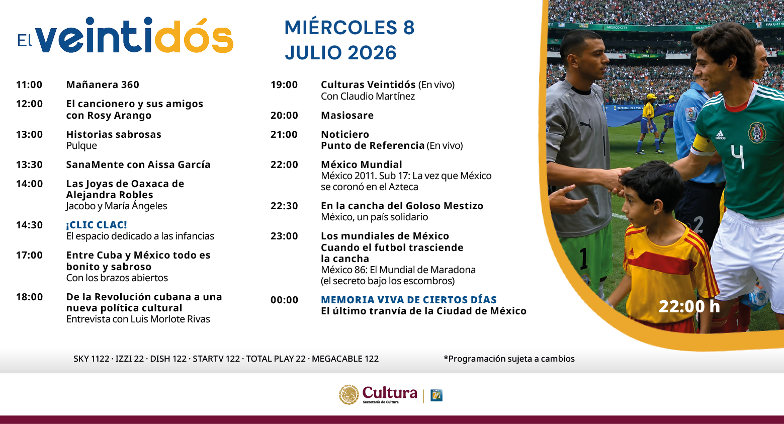 Programación Miércoles