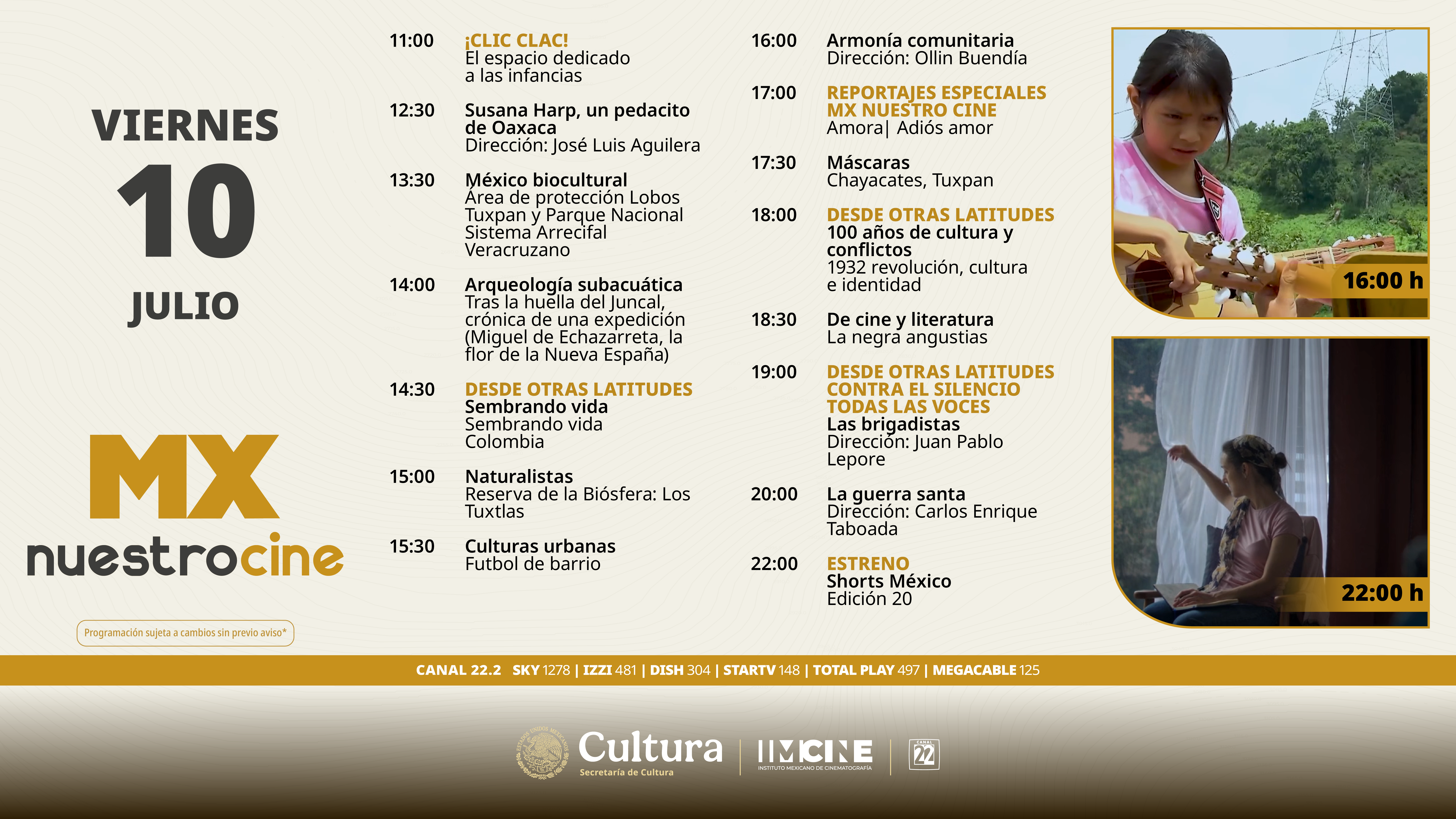Programación Viernes