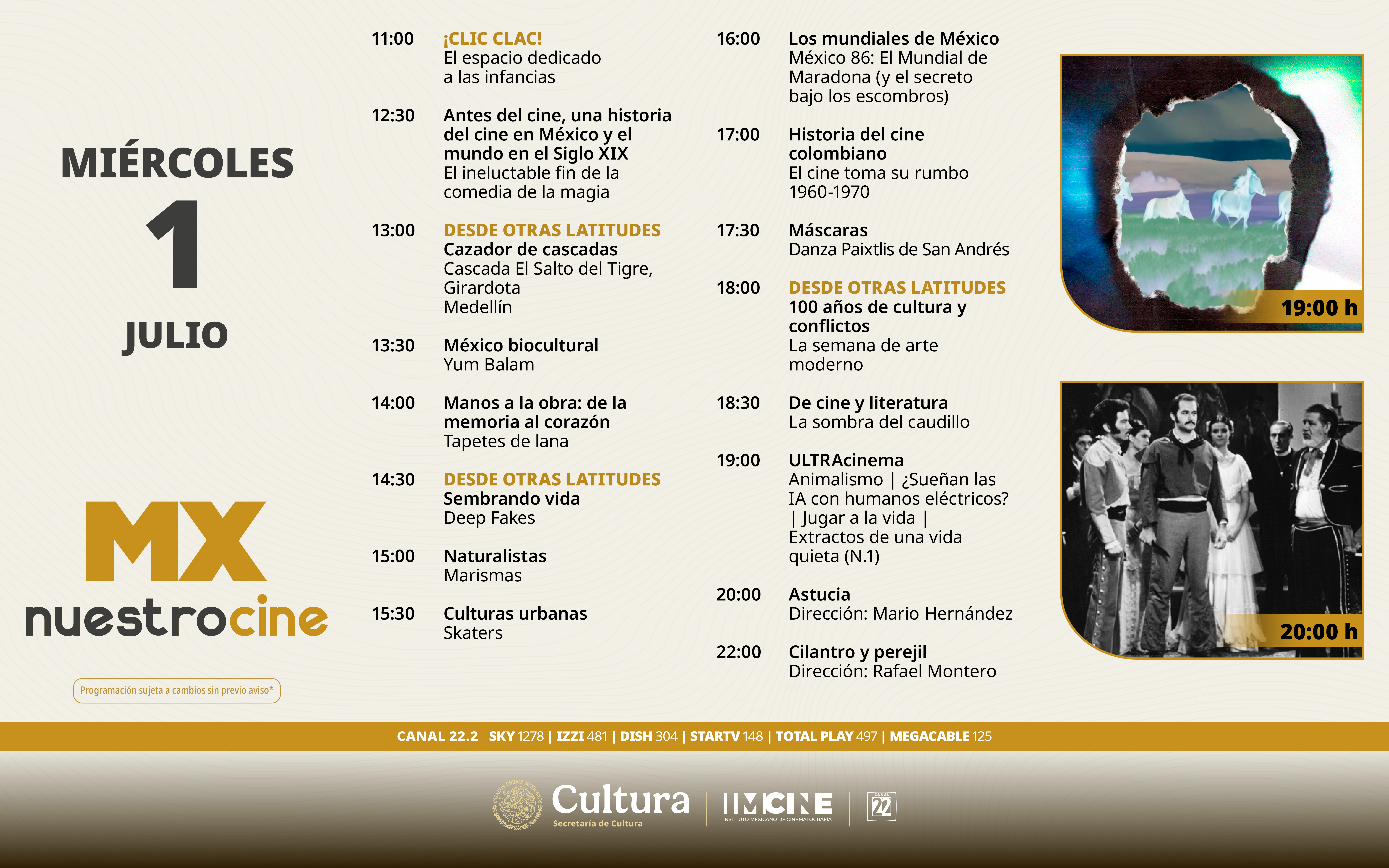 Programación Miércoles