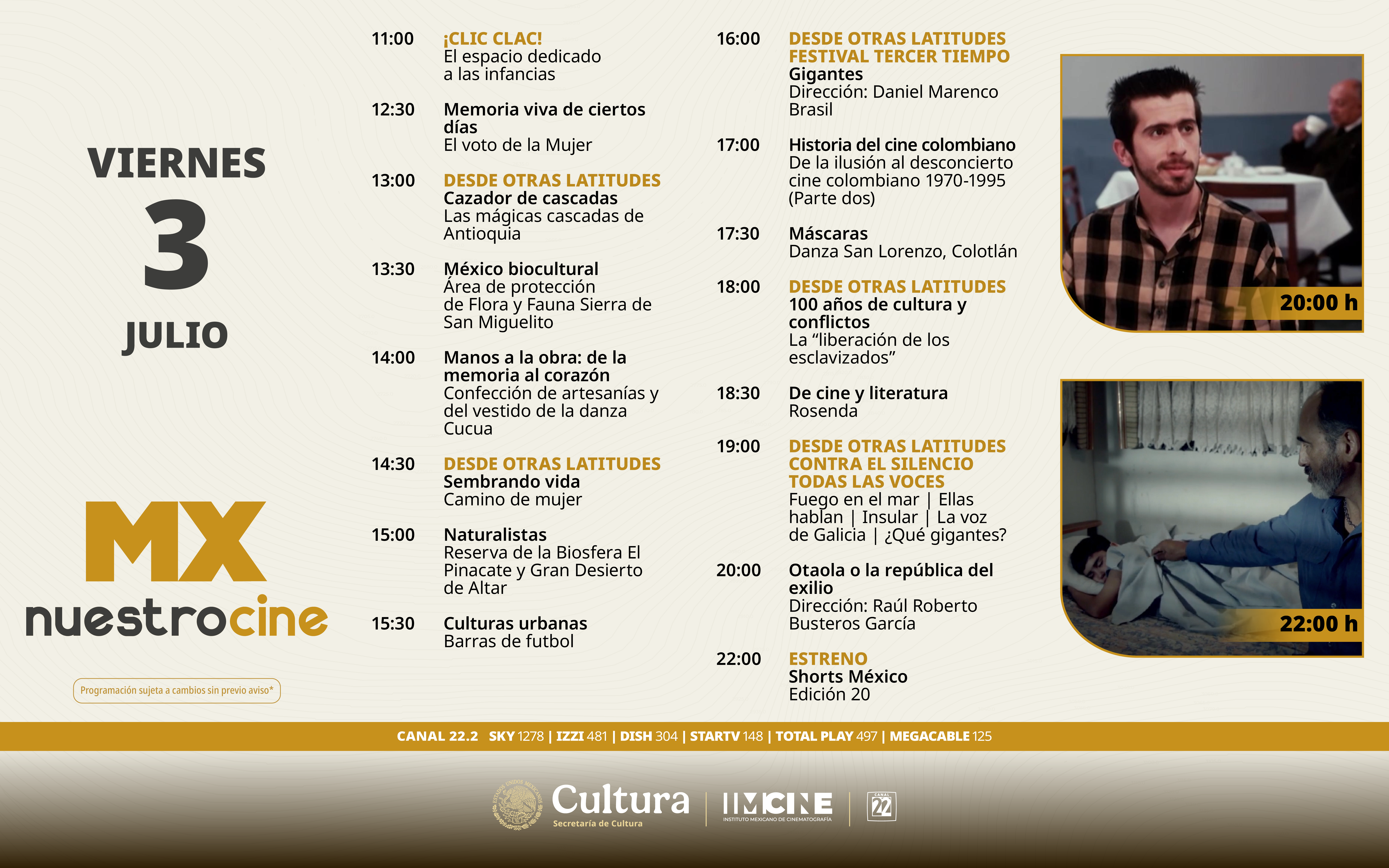 Programación Viernes