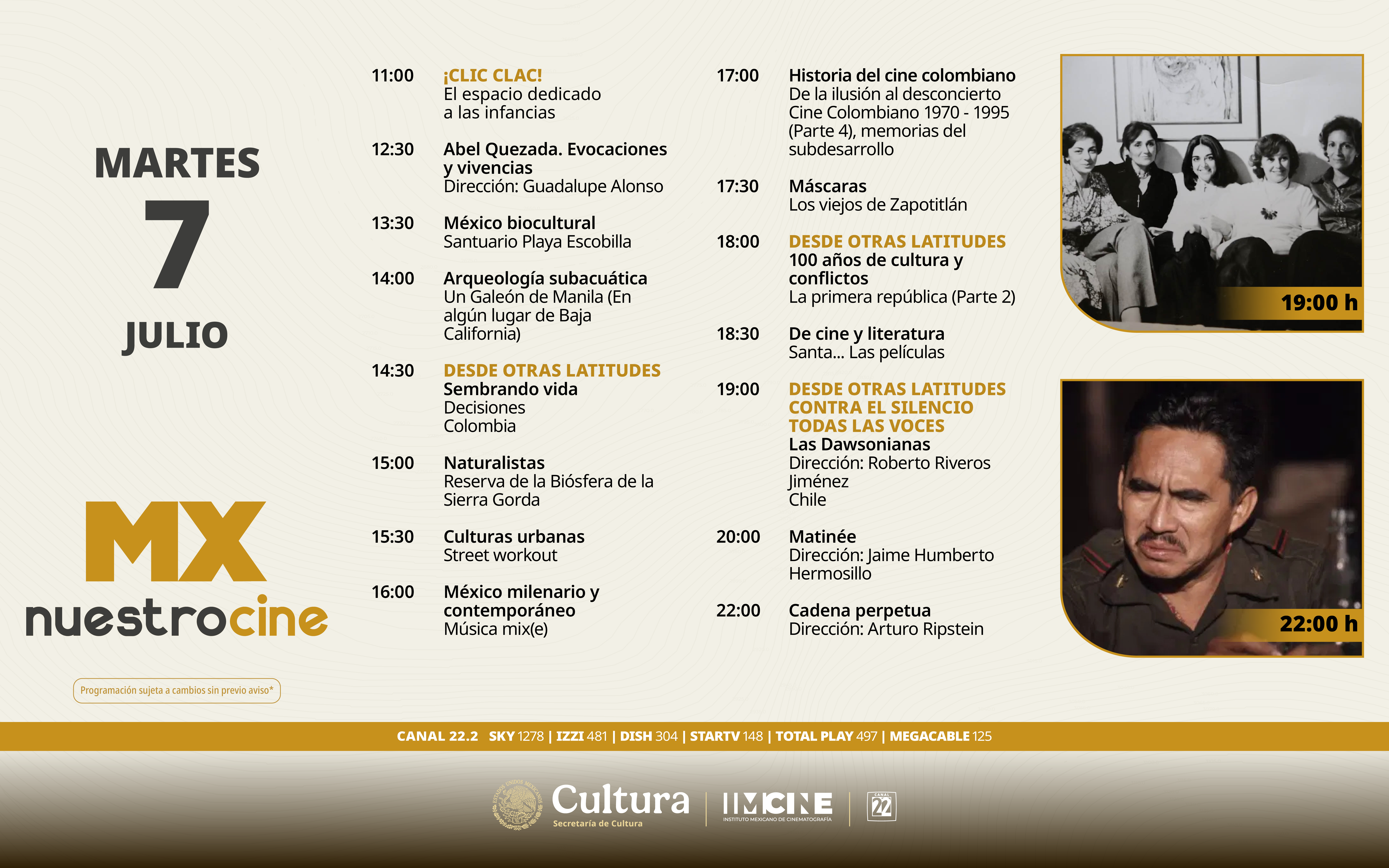 Programación Martes