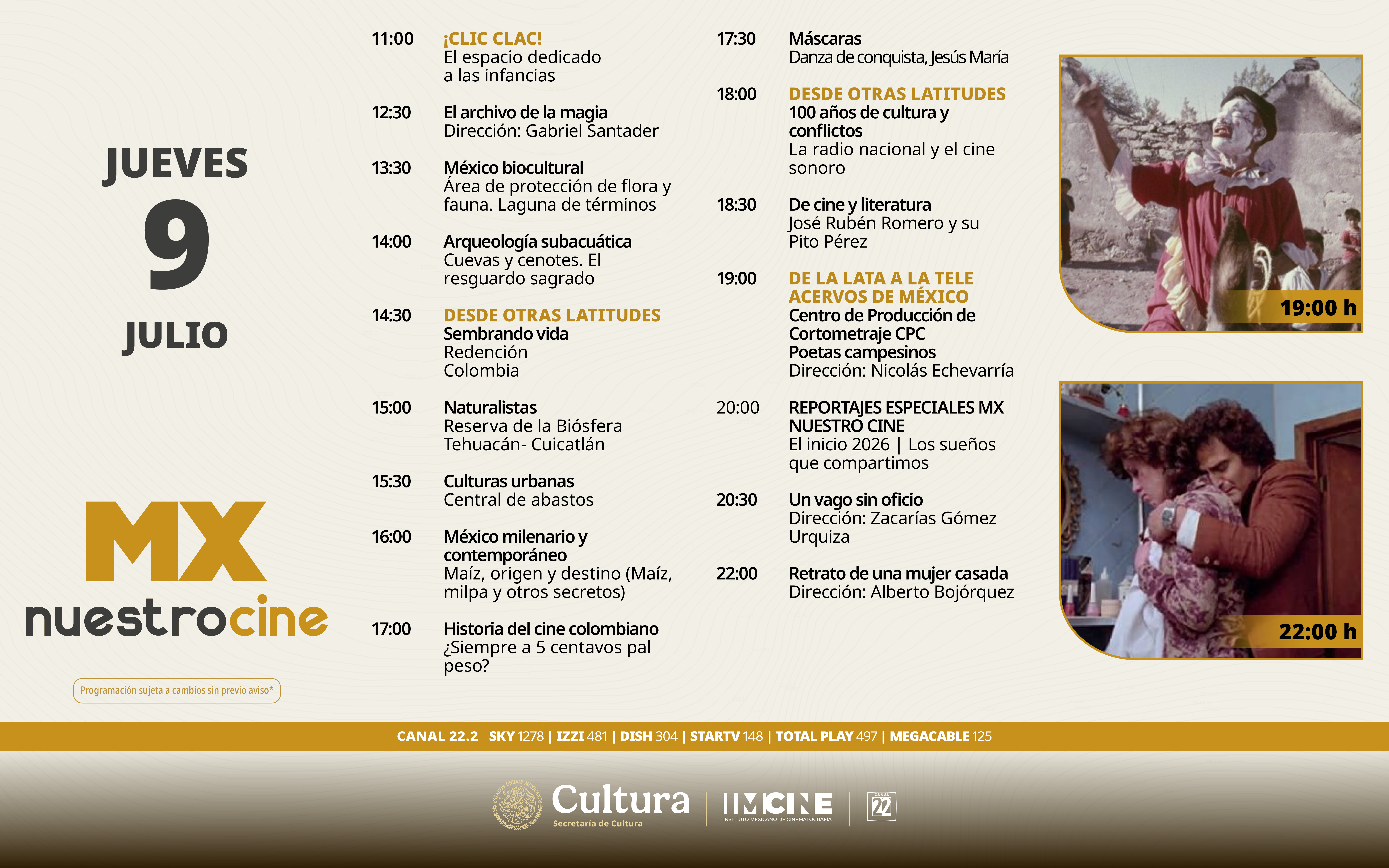 Programación Jueves