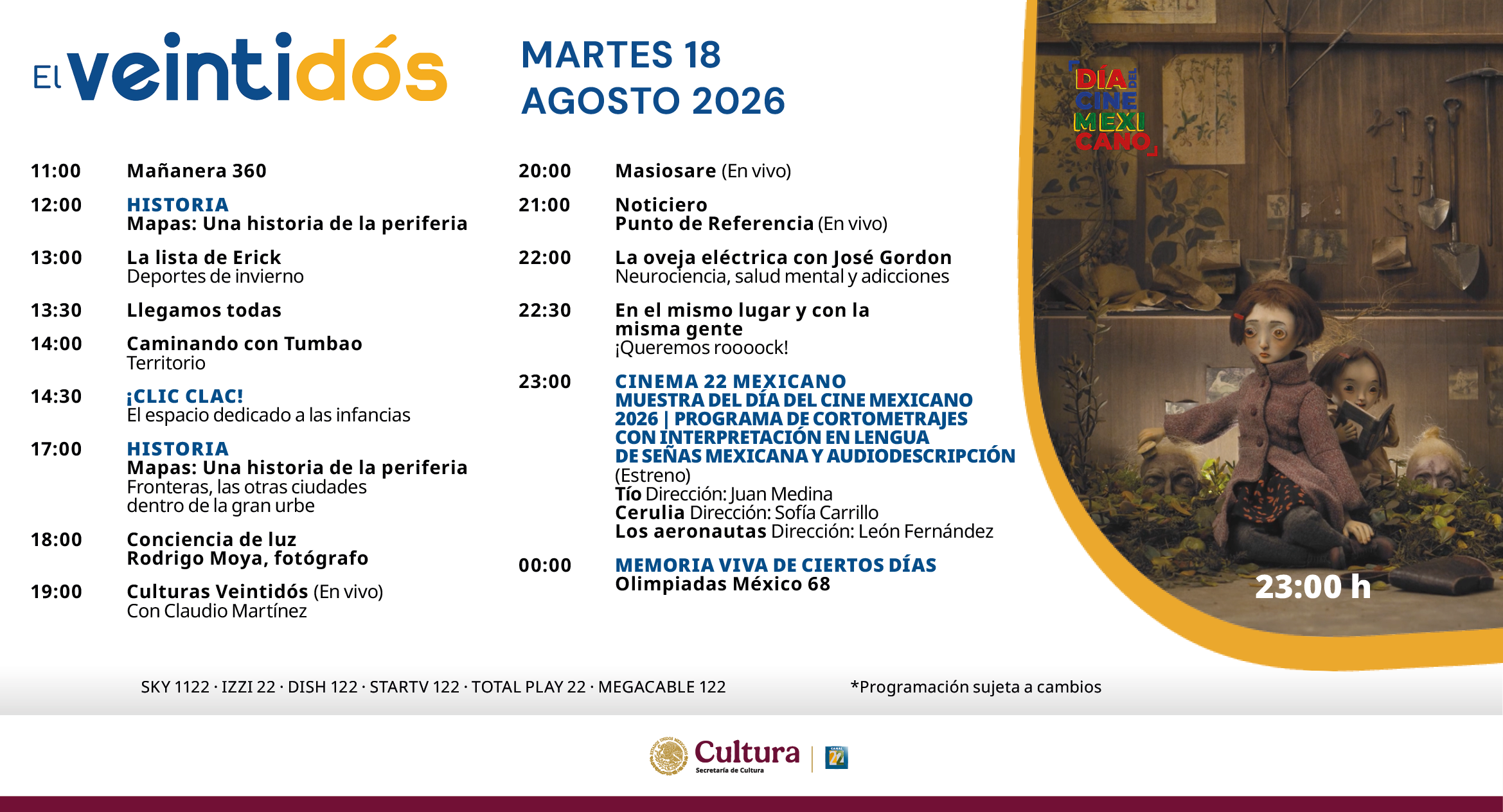 Programación Martes