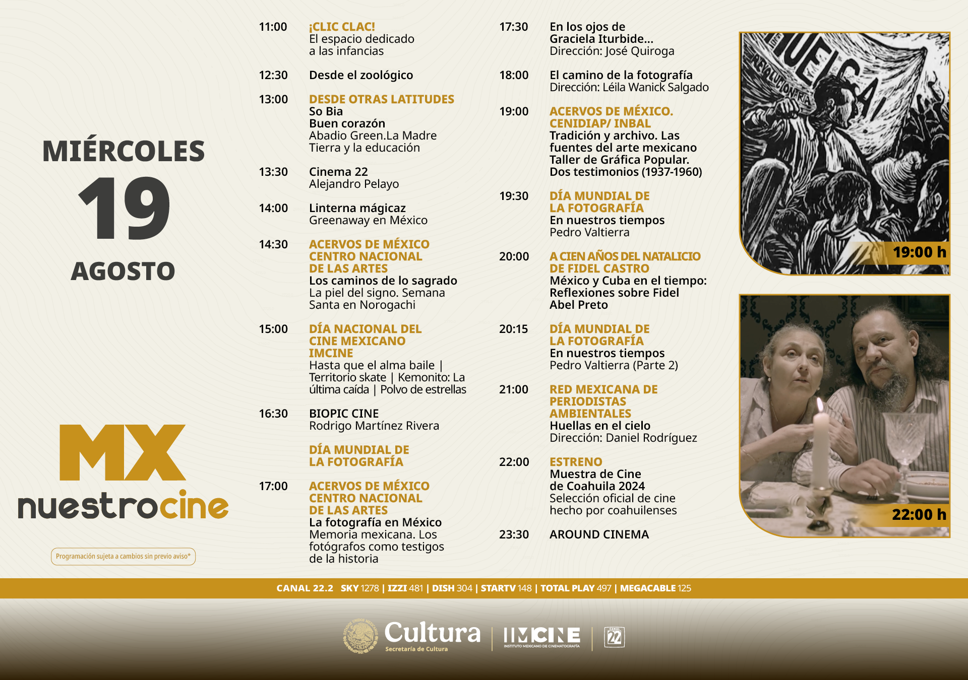Programación Miércoles