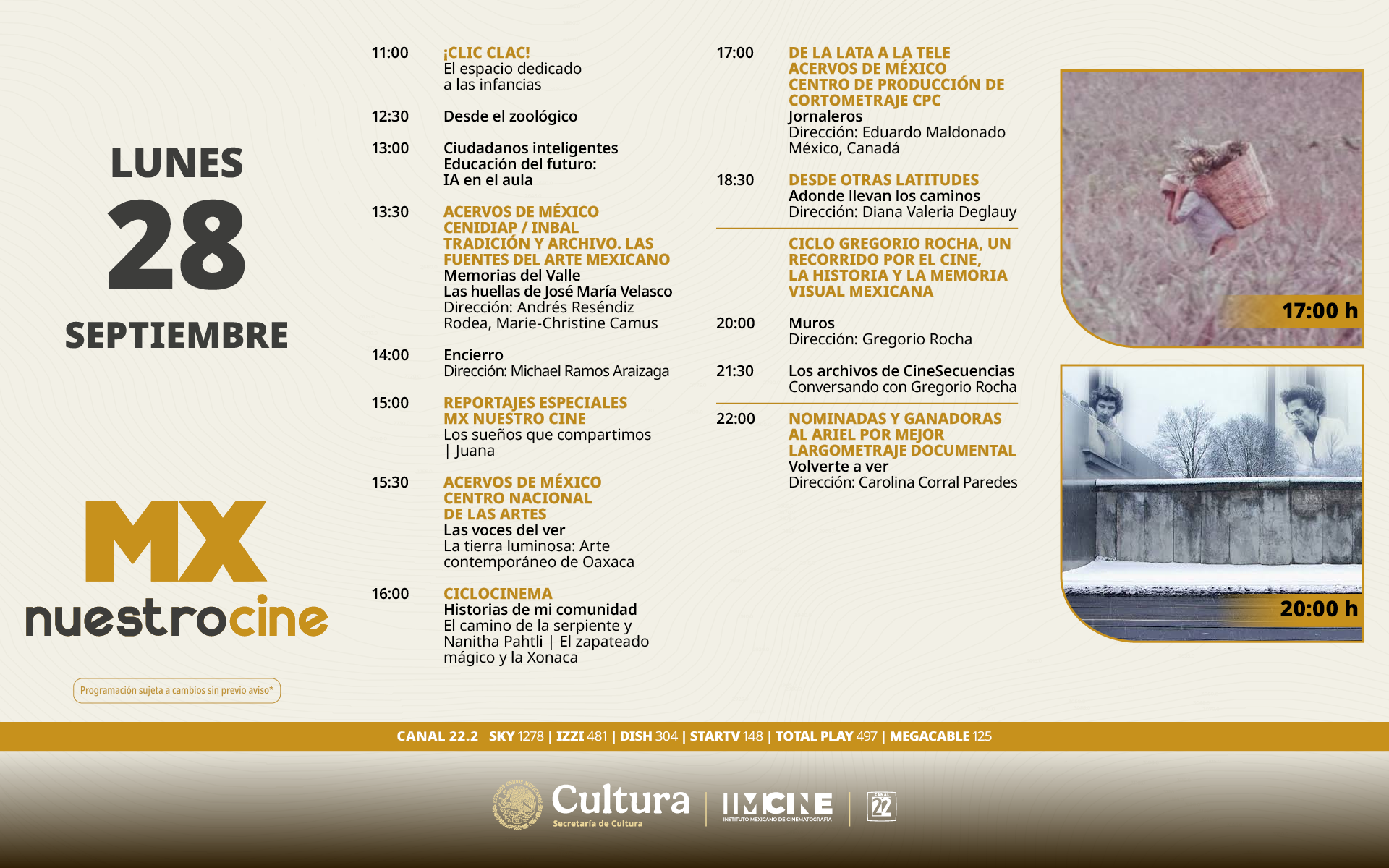 Programación Lunes