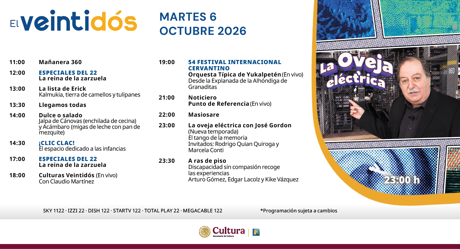 Programación Martes