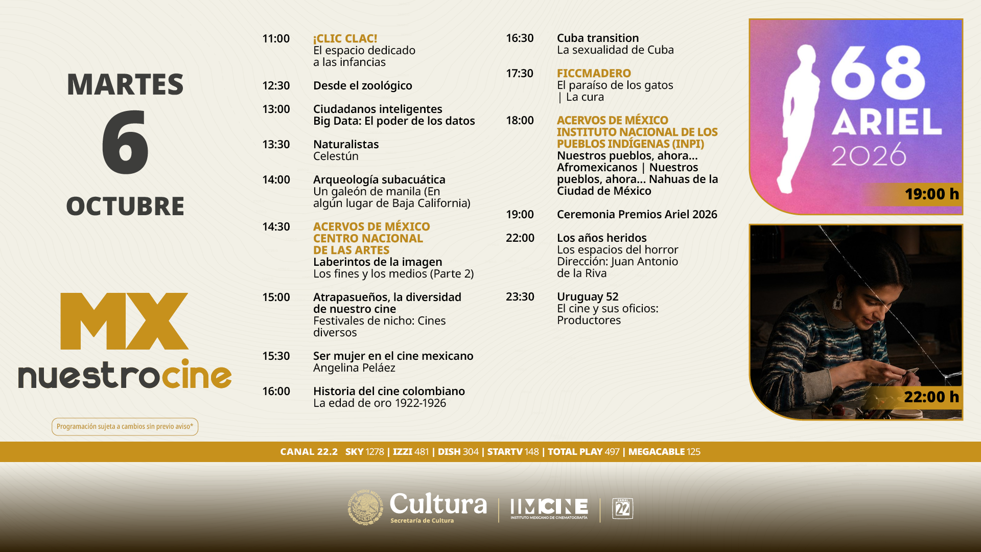 Programación Martes